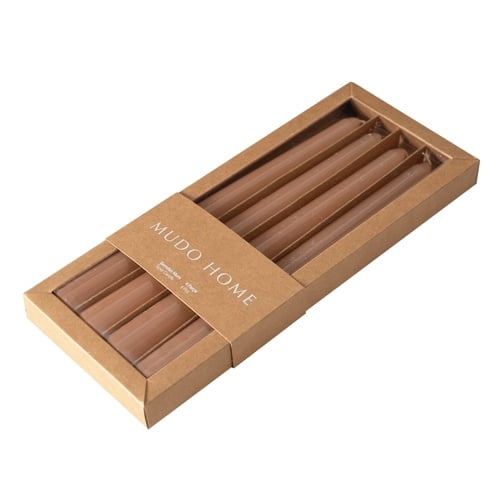 4LÜ ŞAMDAN MUM BEJ 25CM