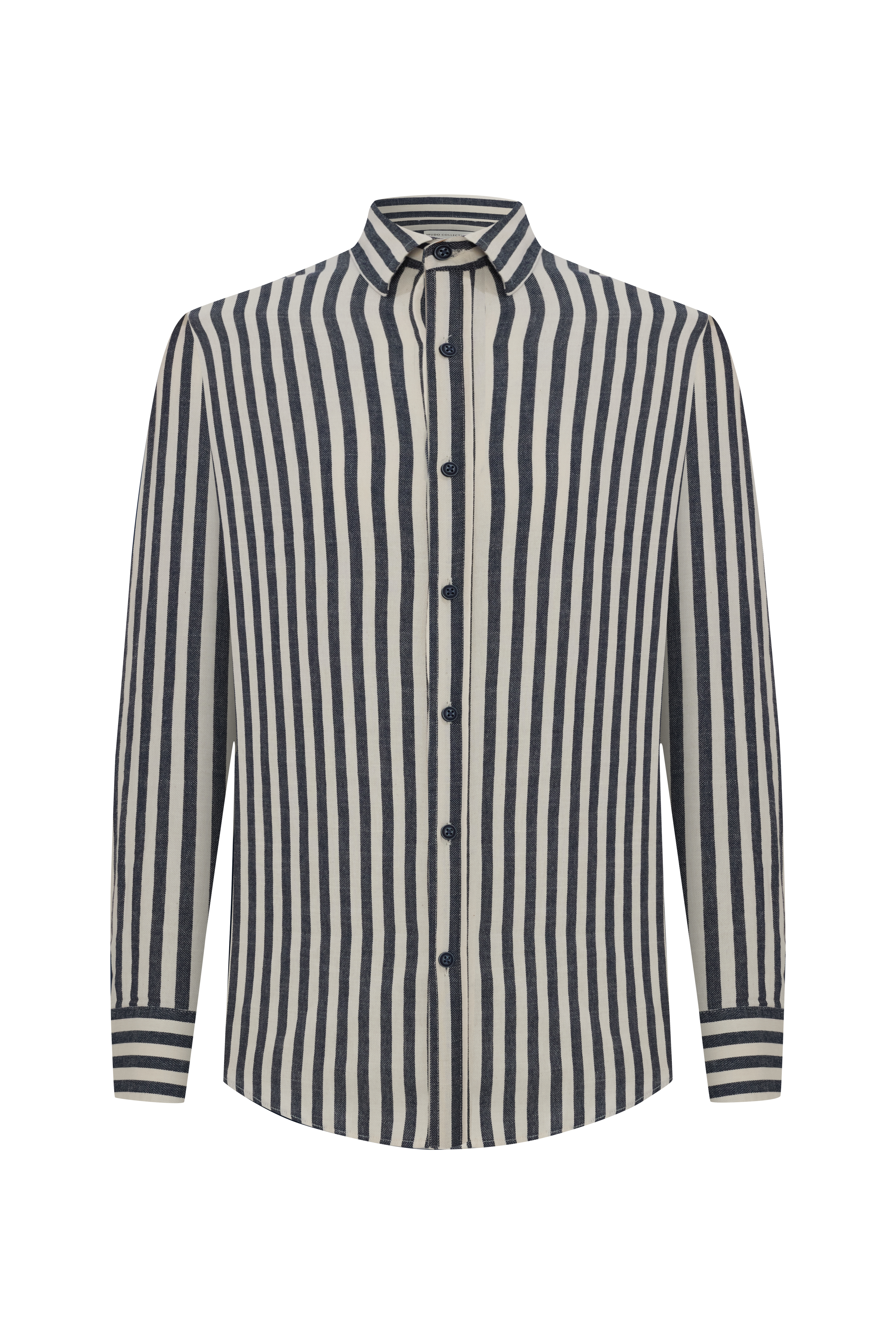 REGULAR FIT ÇİZGİLİ UZUN KOLLU GÖMLEK