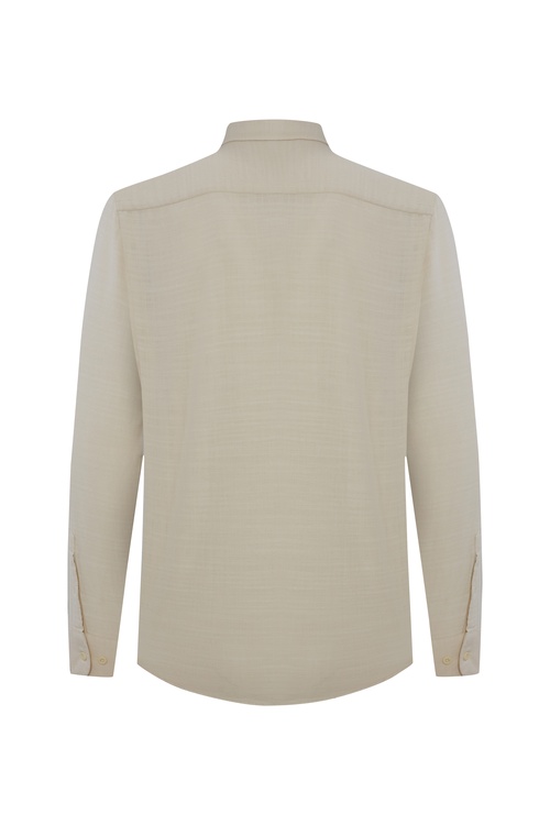  REGULAR FIT DÜĞMELİ YAKA UZUN KOLLU GÖMLEK