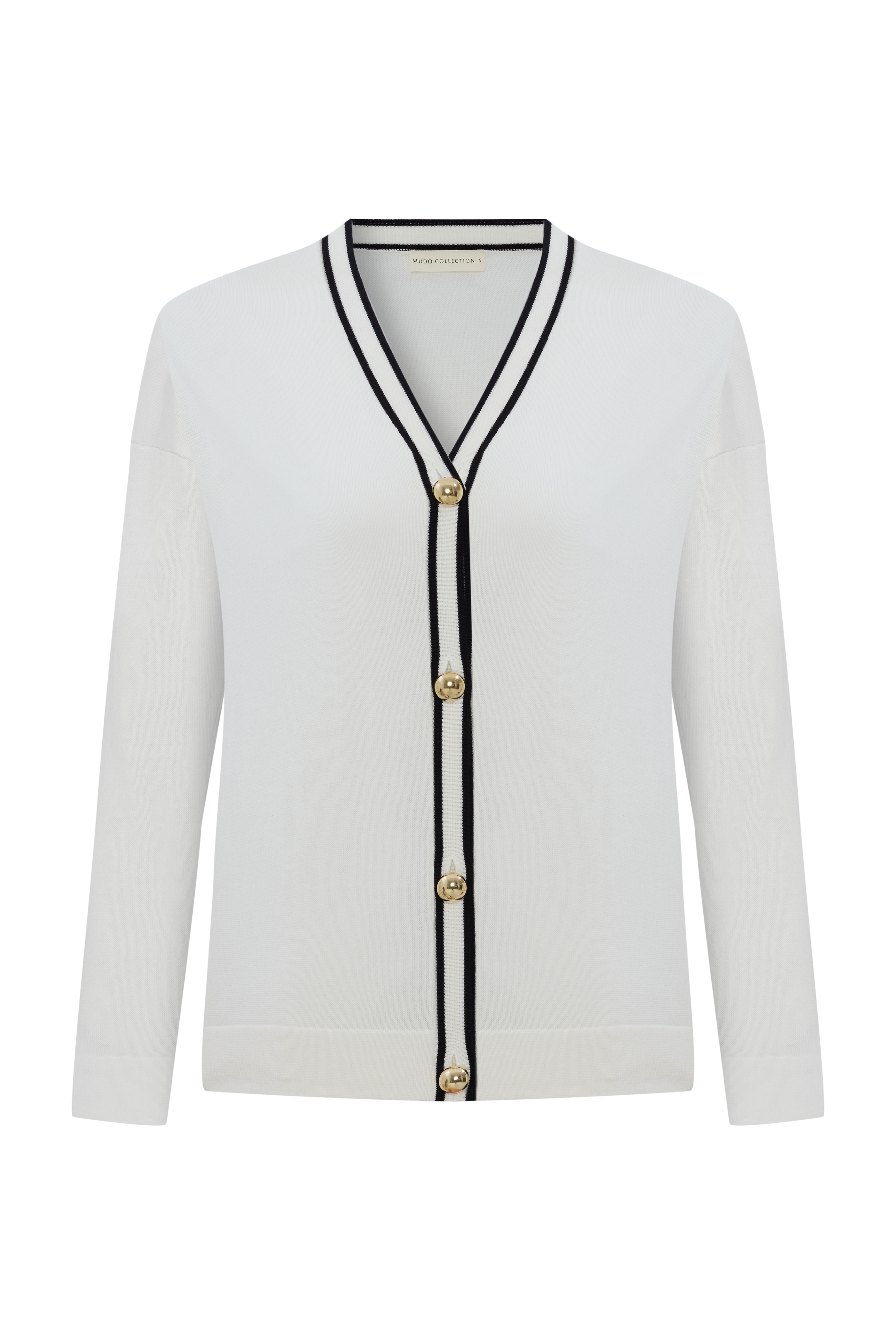 ŞERİT DETAYLI V YAKA HIRKA