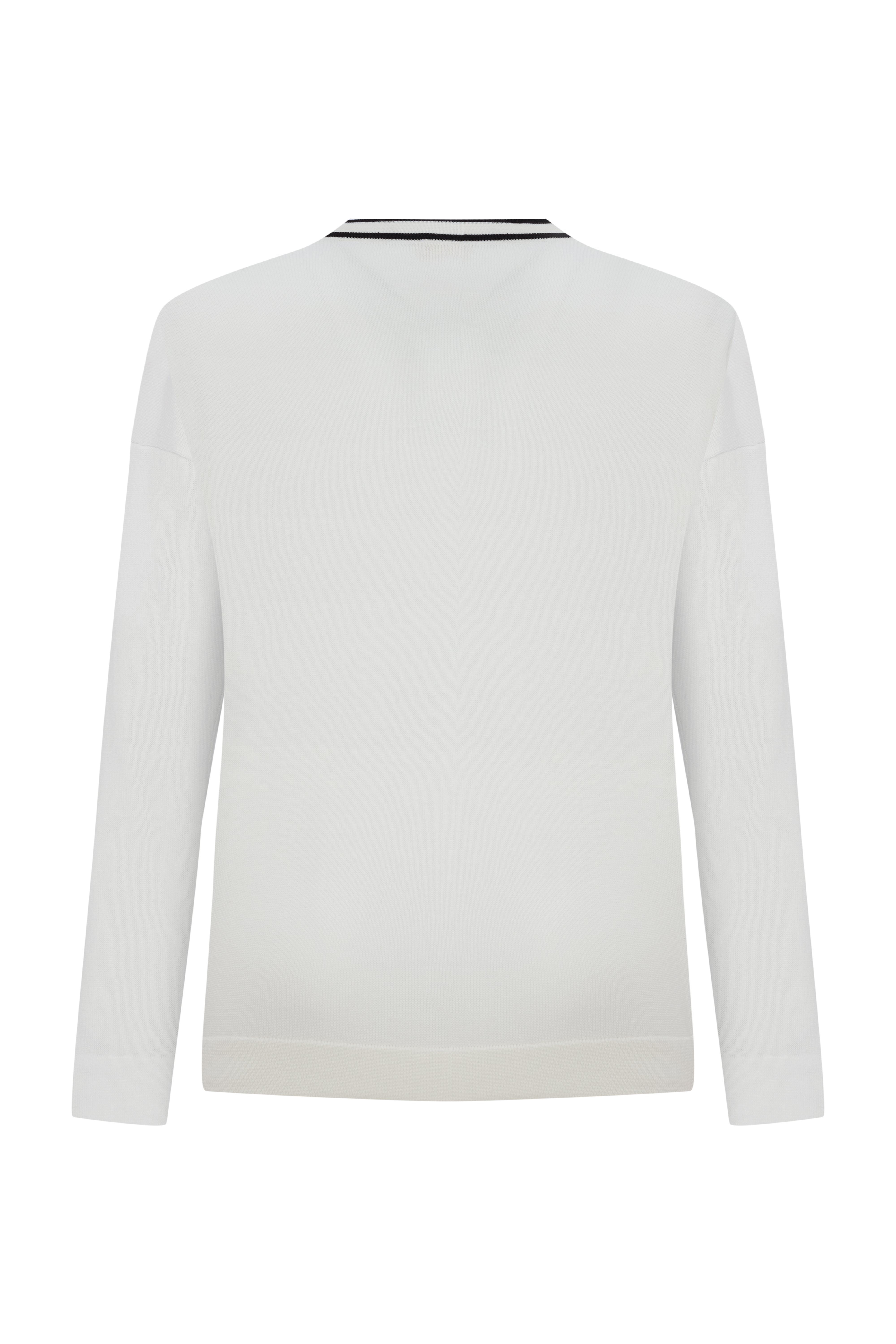 ŞERİT DETAYLI V YAKA HIRKA