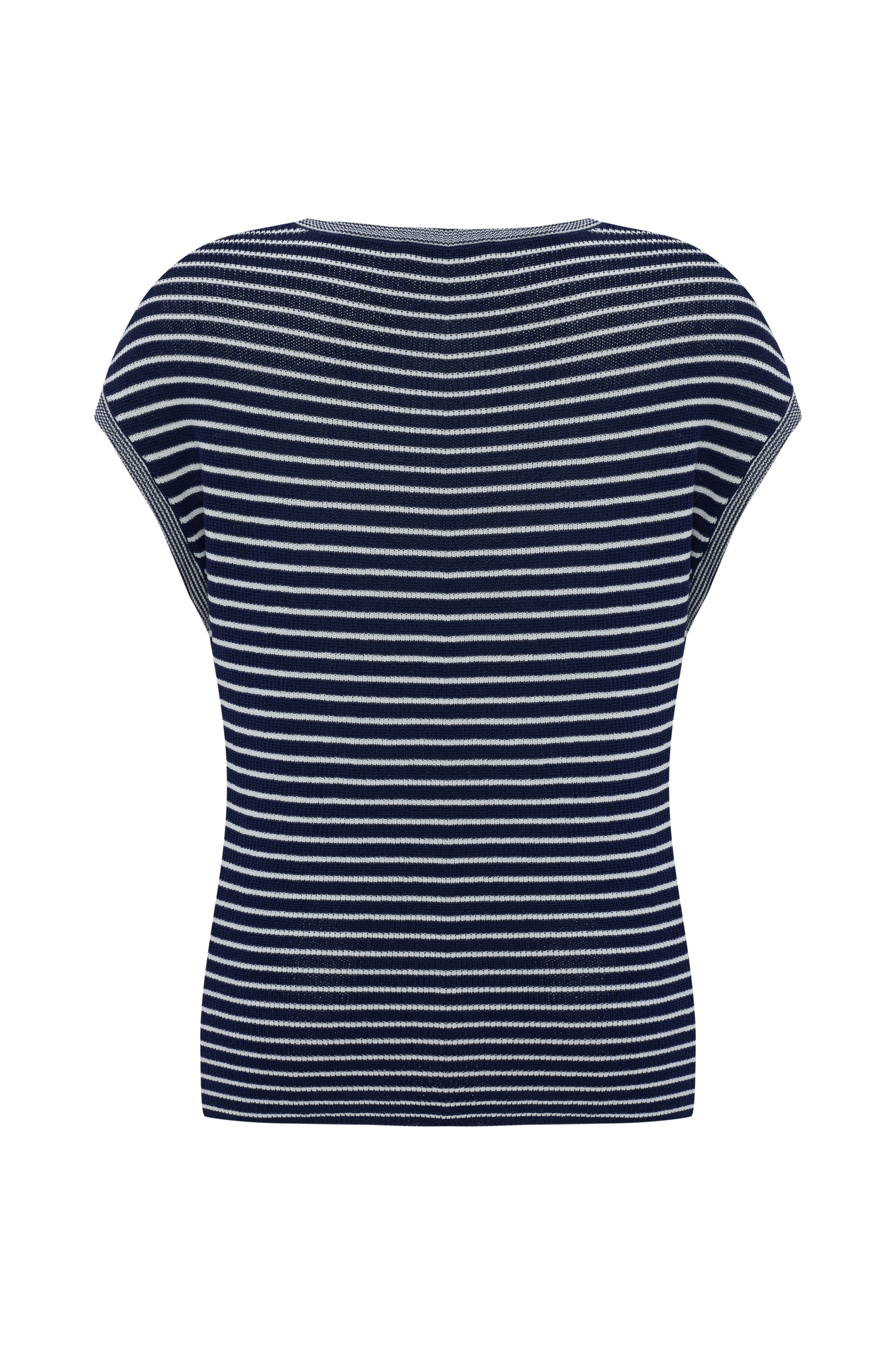 ÇİZGİLİ LOOSE FIT KISA KOLLU TRİKO KAZAK