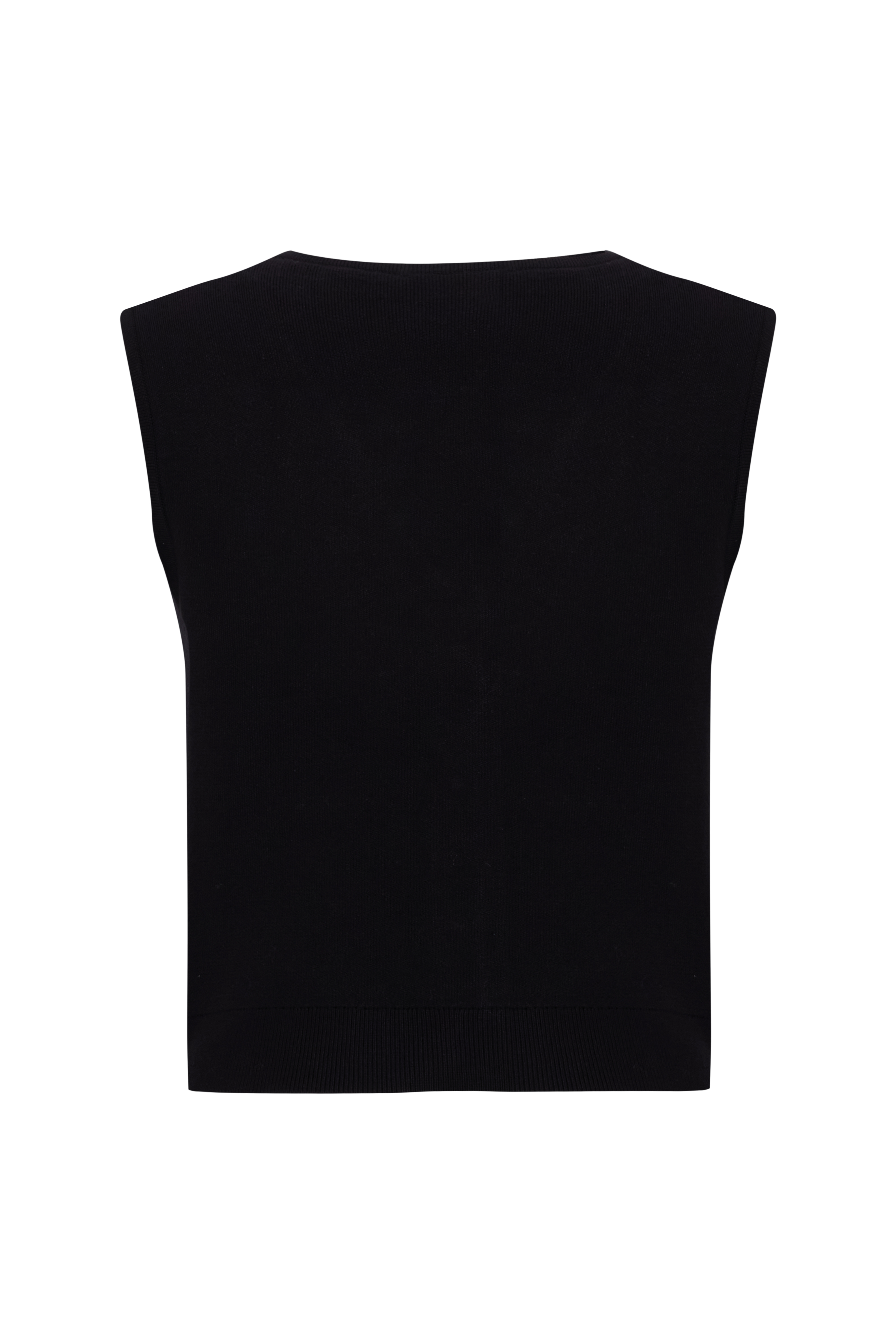 V YAKA DÜĞMELİ TRİKO YELEK