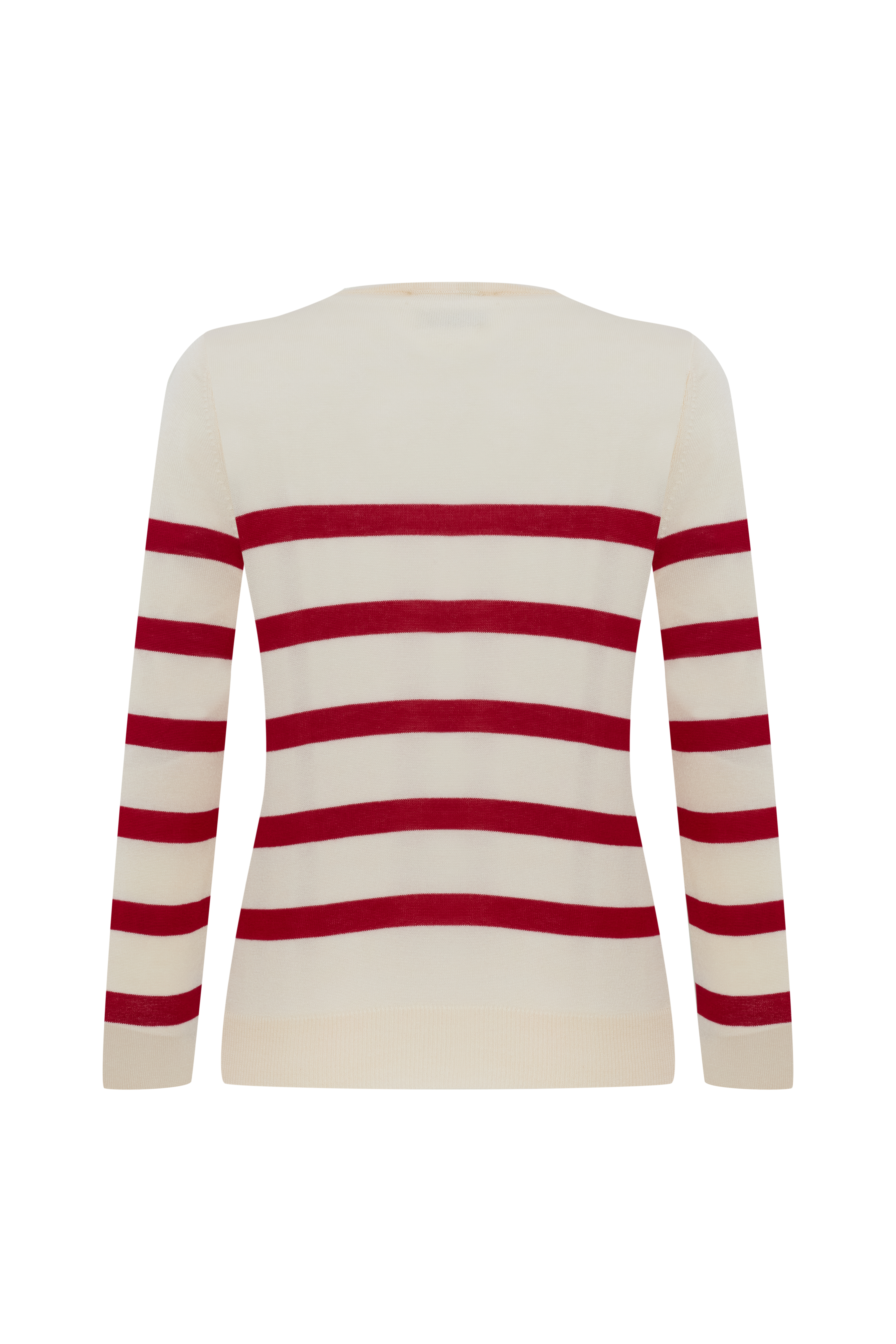 ÇİZGİLİ BİSİKLET YAKA TRİKO KAZAK