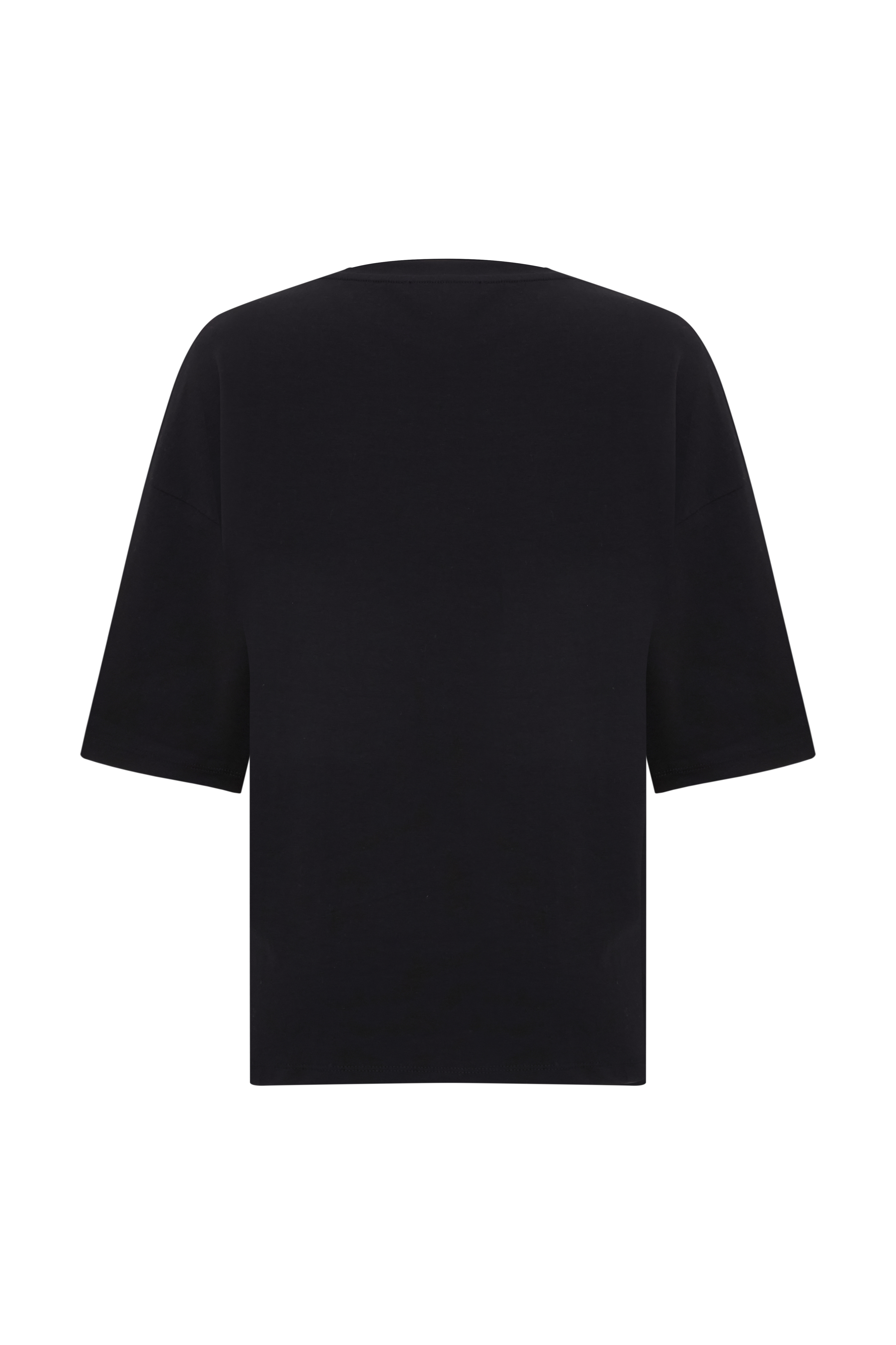 BİSİKLET YAKA LOOSE FIT T-SHIRT