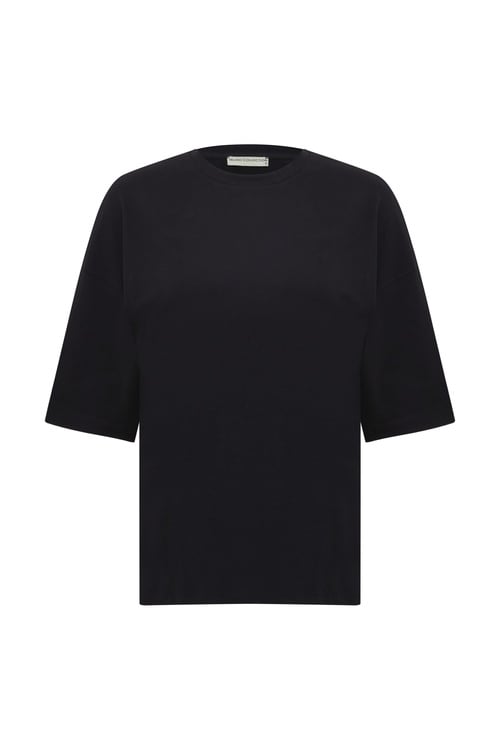  BİSİKLET YAKA LOOSE FIT T-SHIRT