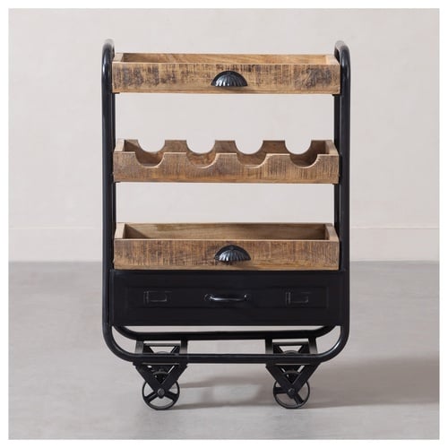  PATRICK MASİF AHŞAP SERVİS ARABASI