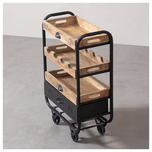  PATRICK MASİF AHŞAP SERVİS ARABASI