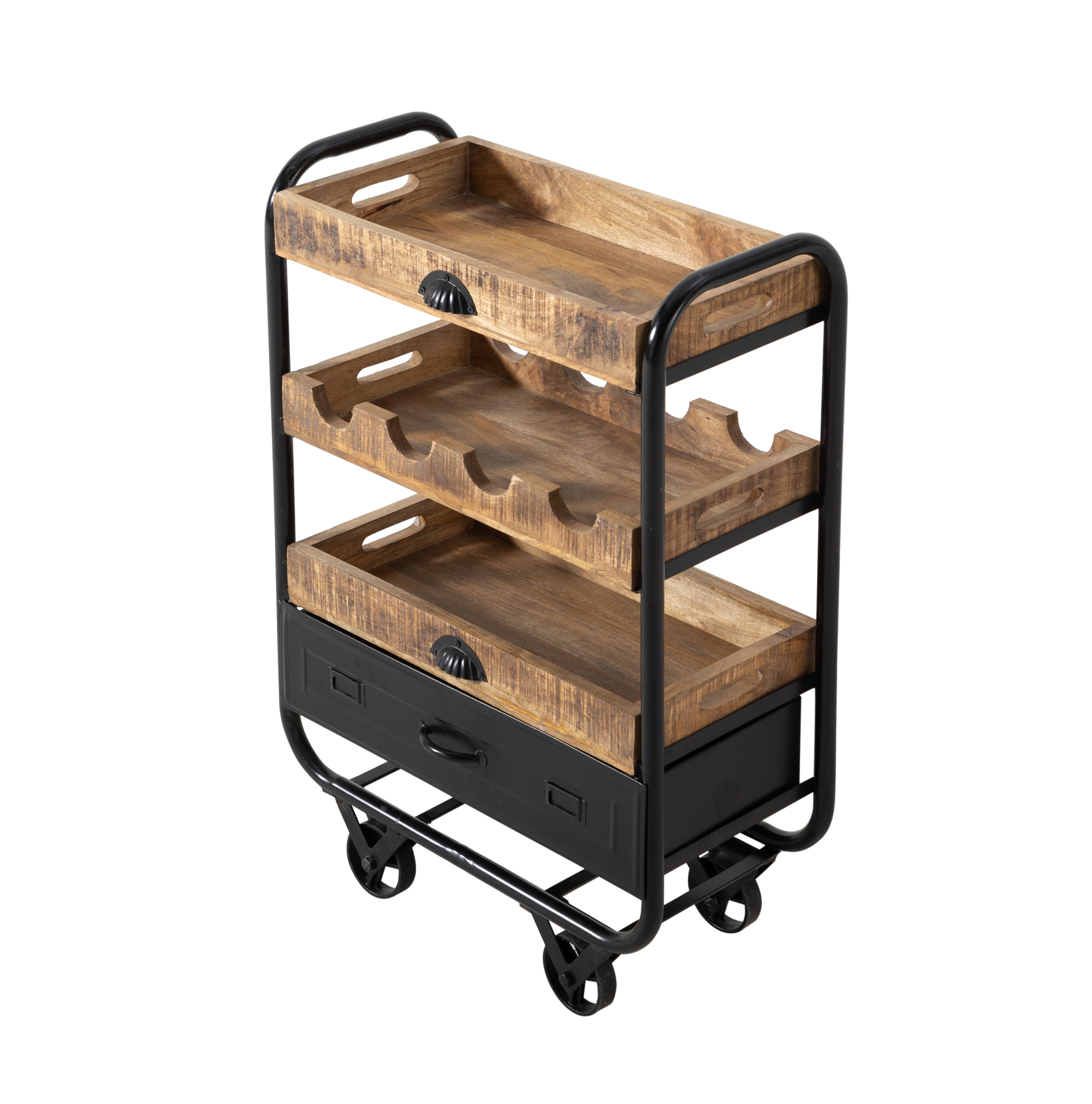 PATRICK MASİF AHŞAP SERVİS ARABASI