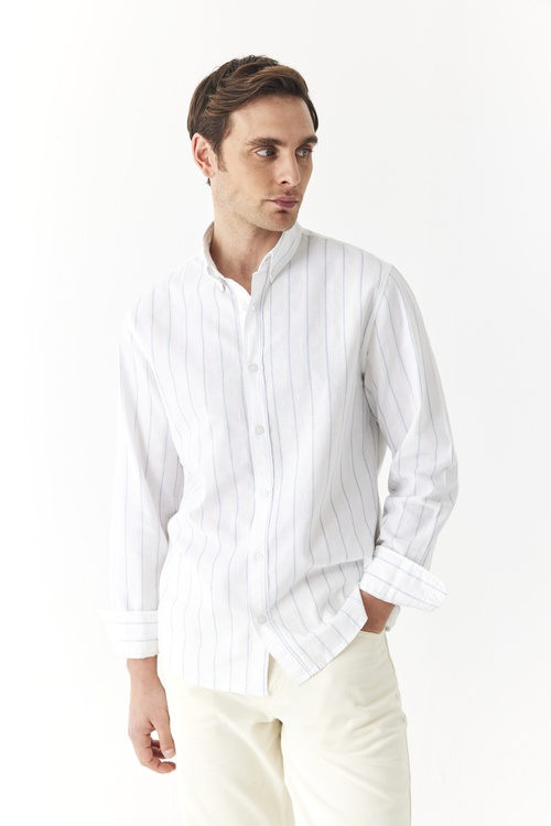  REGULAR FIT ÇİZGİLİ UZUN KOLLU GÖMLEK