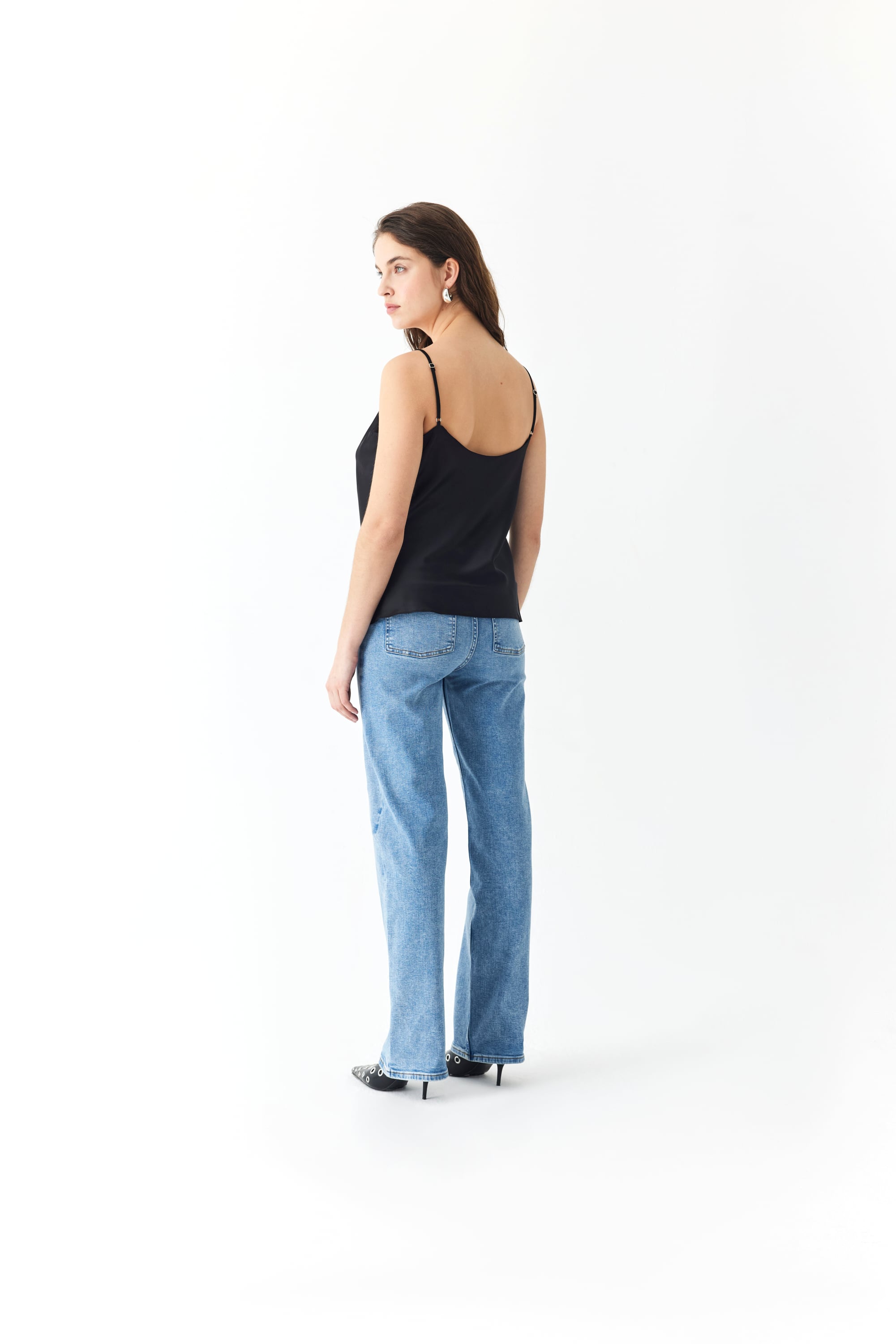 WIDE LEG ESKİTMELİ JEAN PANTOLON