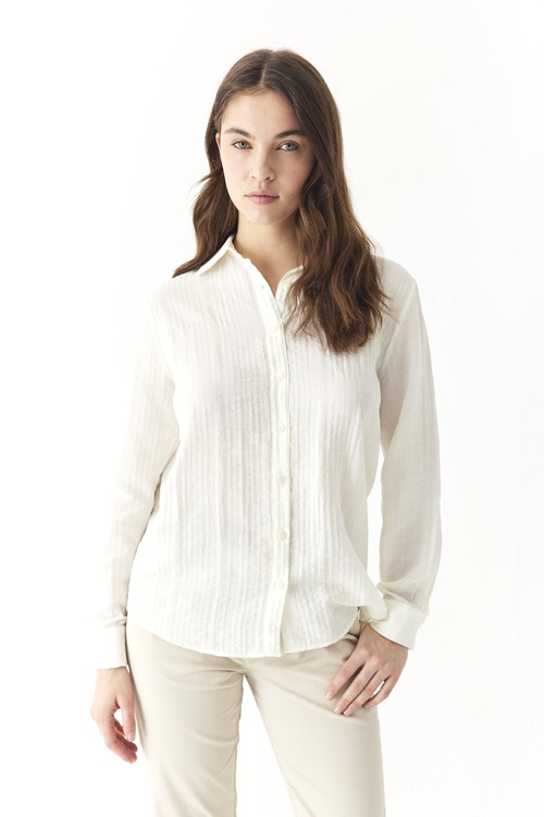  REGULAR FIT PİLİLİ GÖMLEK