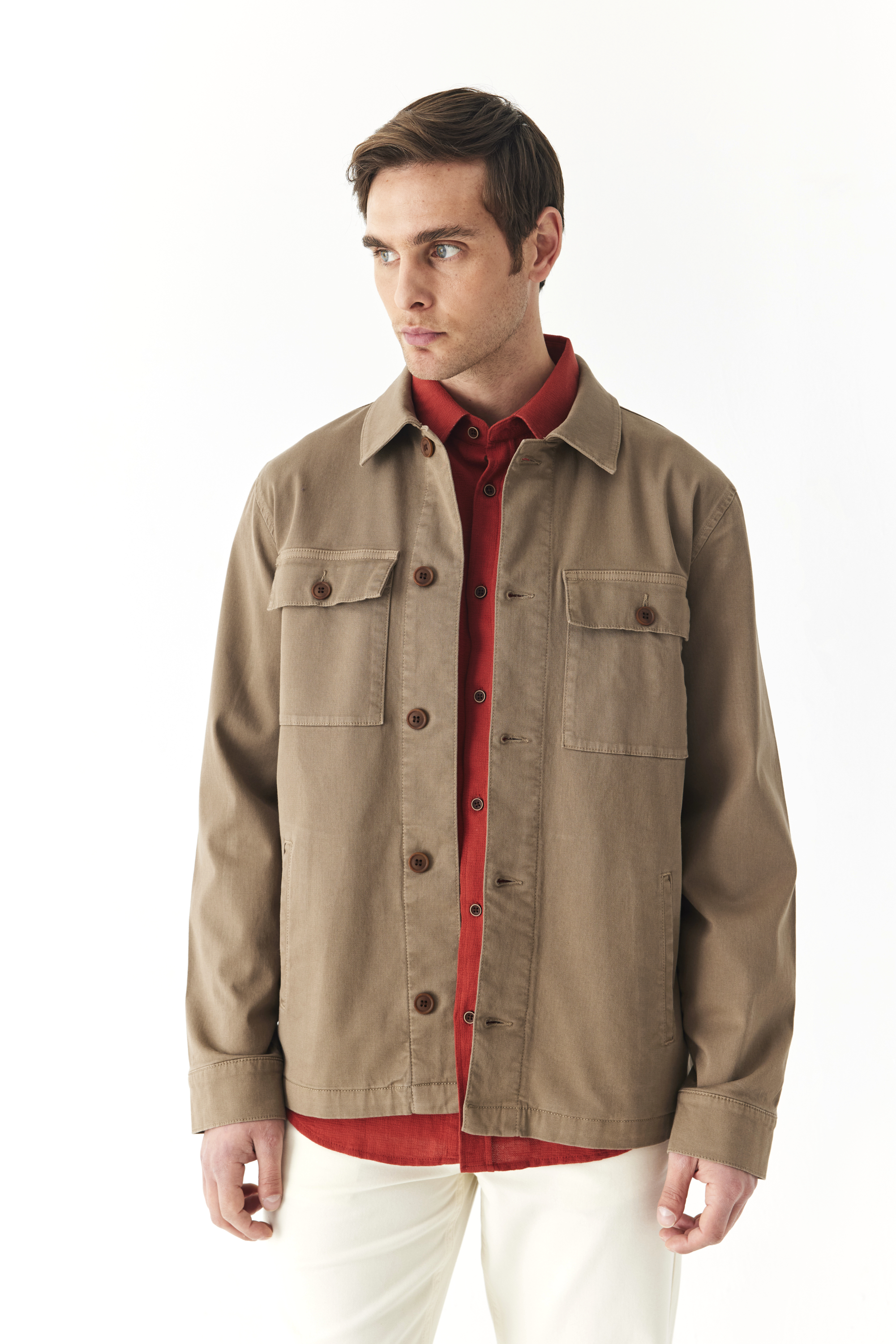 ÇOK CEPLİ DÜĞMELİ CASUAL CEKET