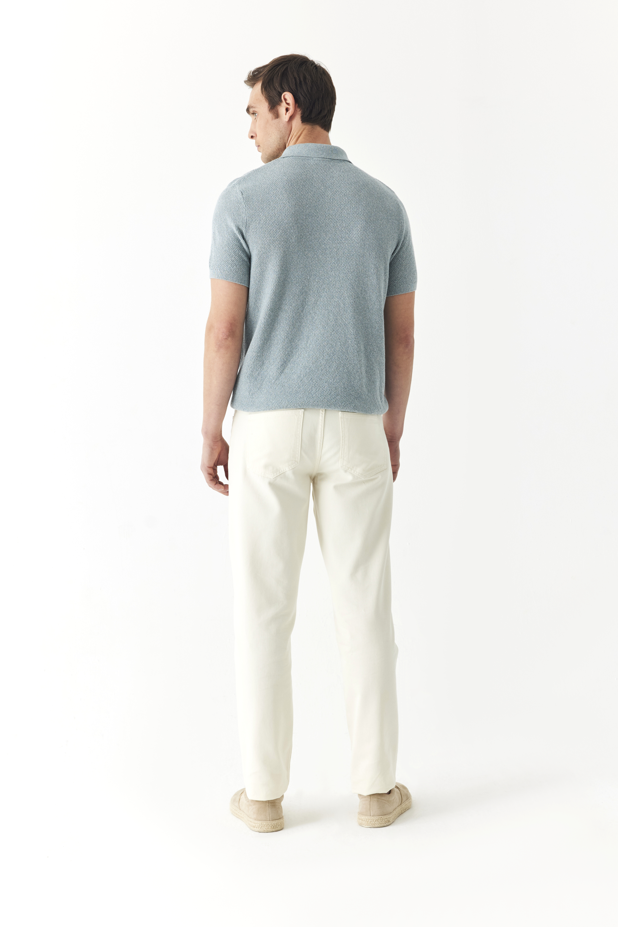 FERMUARLI POLO YAKA KISA KOLLU KAZAK