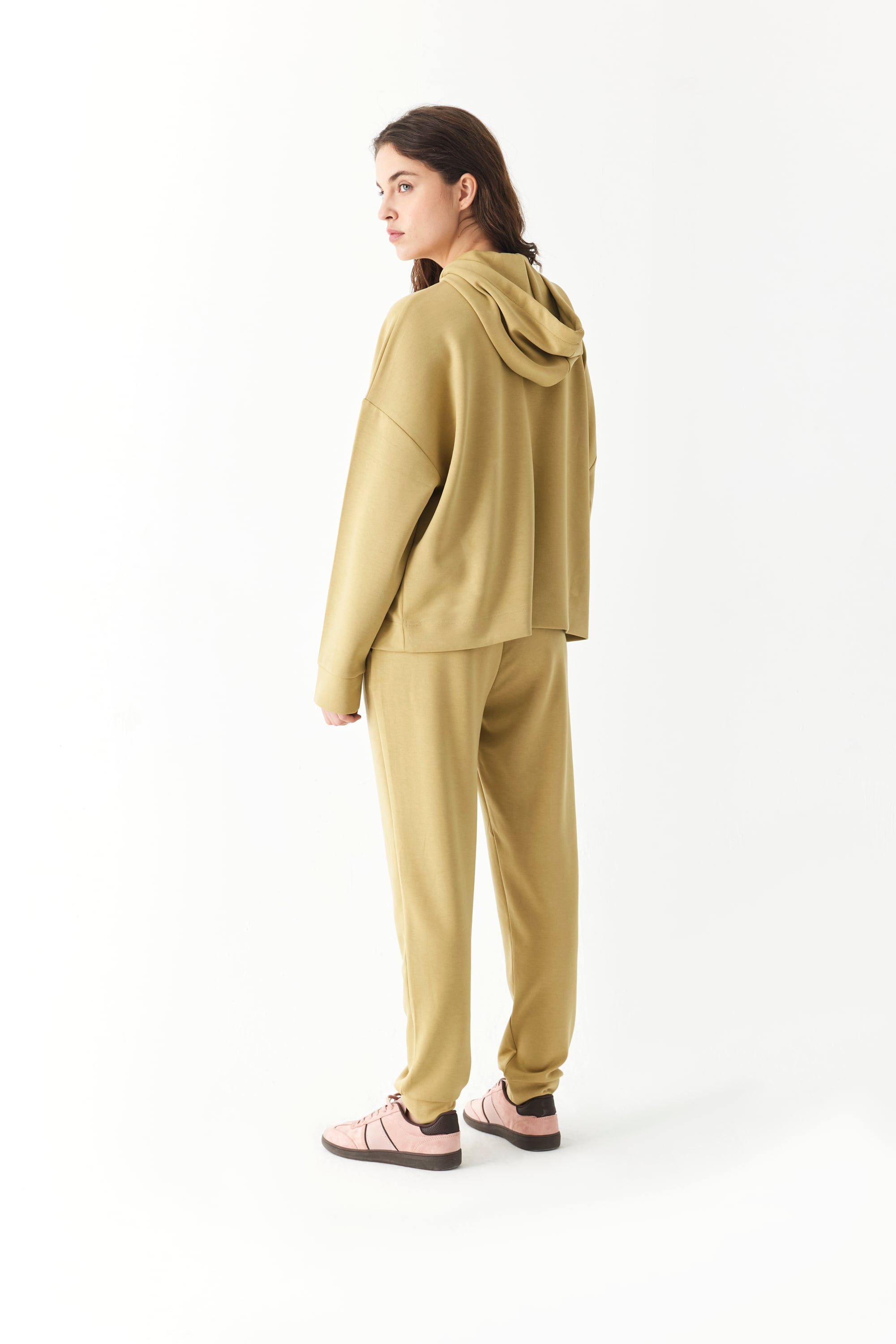 KAPÜŞONLU KARGO CEPLİ MODAL SWEATSHIRT