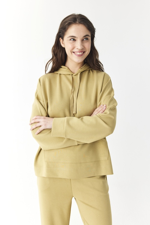  KAPÜŞONLU KARGO CEPLİ MODAL SWEATSHIRT