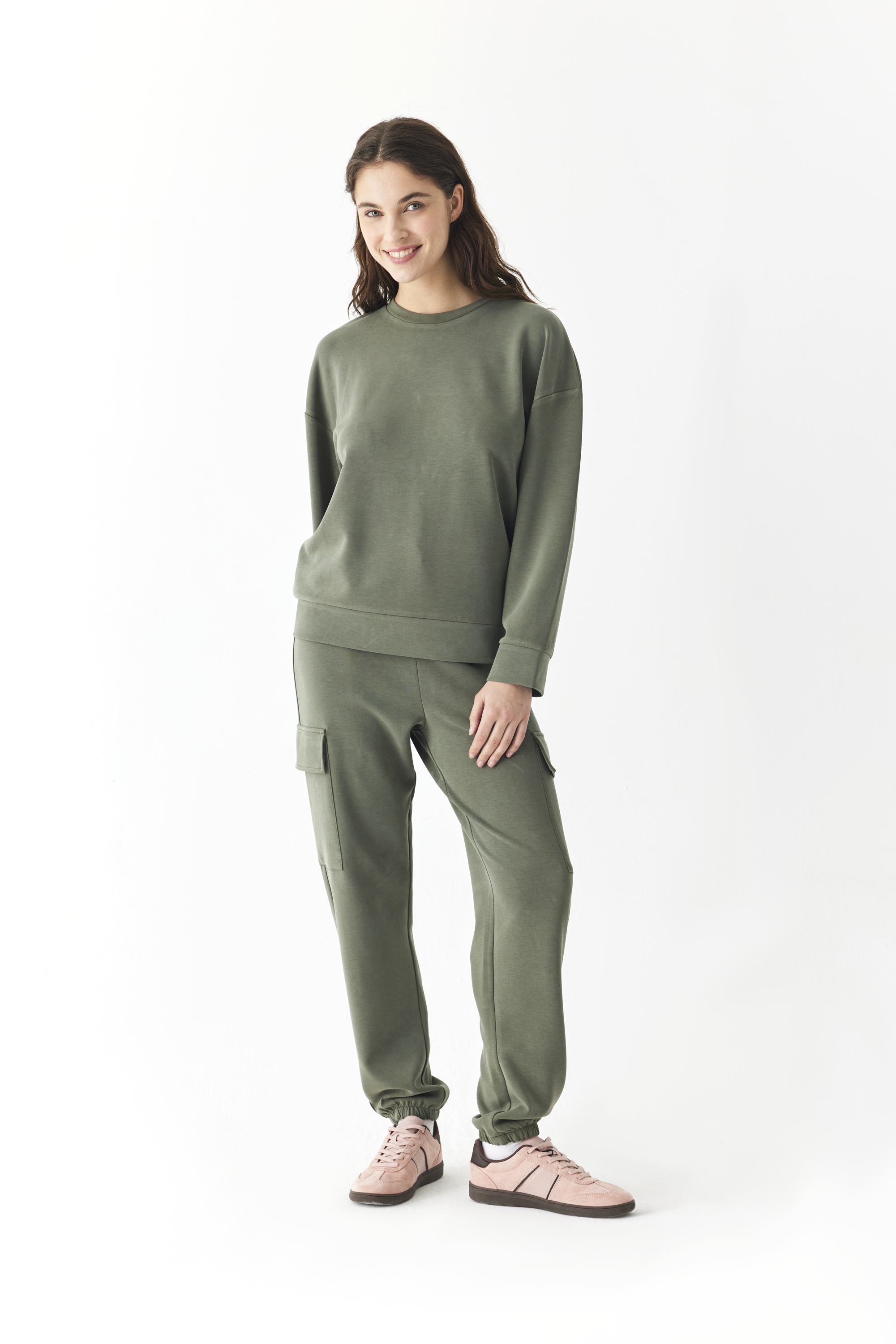 BİSİKLET YAKA MODAL SWEATSHIRT