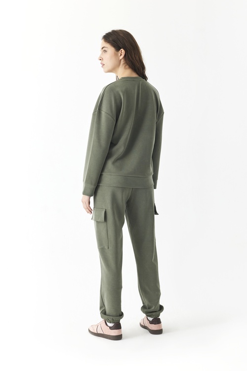  BİSİKLET YAKA MODAL SWEATSHIRT