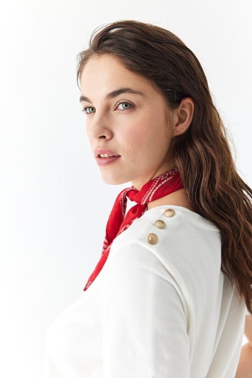  MODAL KARIŞIMLI BİSİKLET YAKA KISA KOLLU T-SHIRT