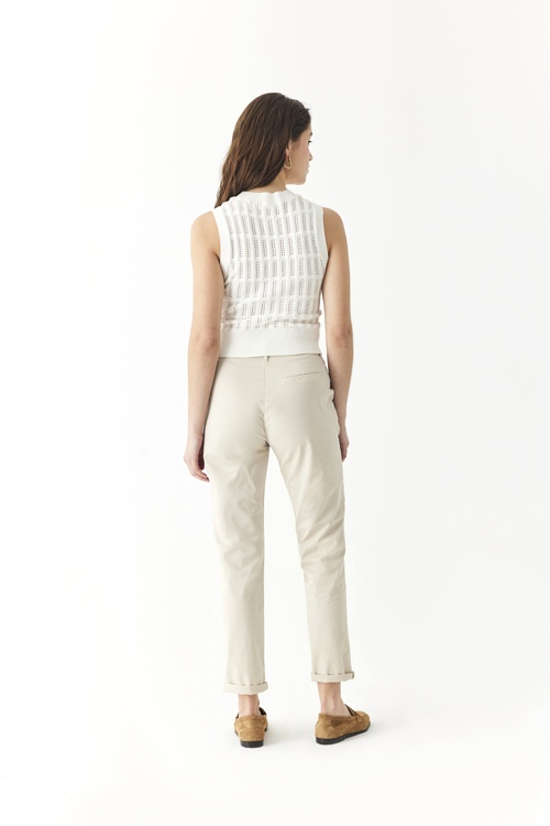  BİSİKLET YAKA KOLSUZ SÜVETER