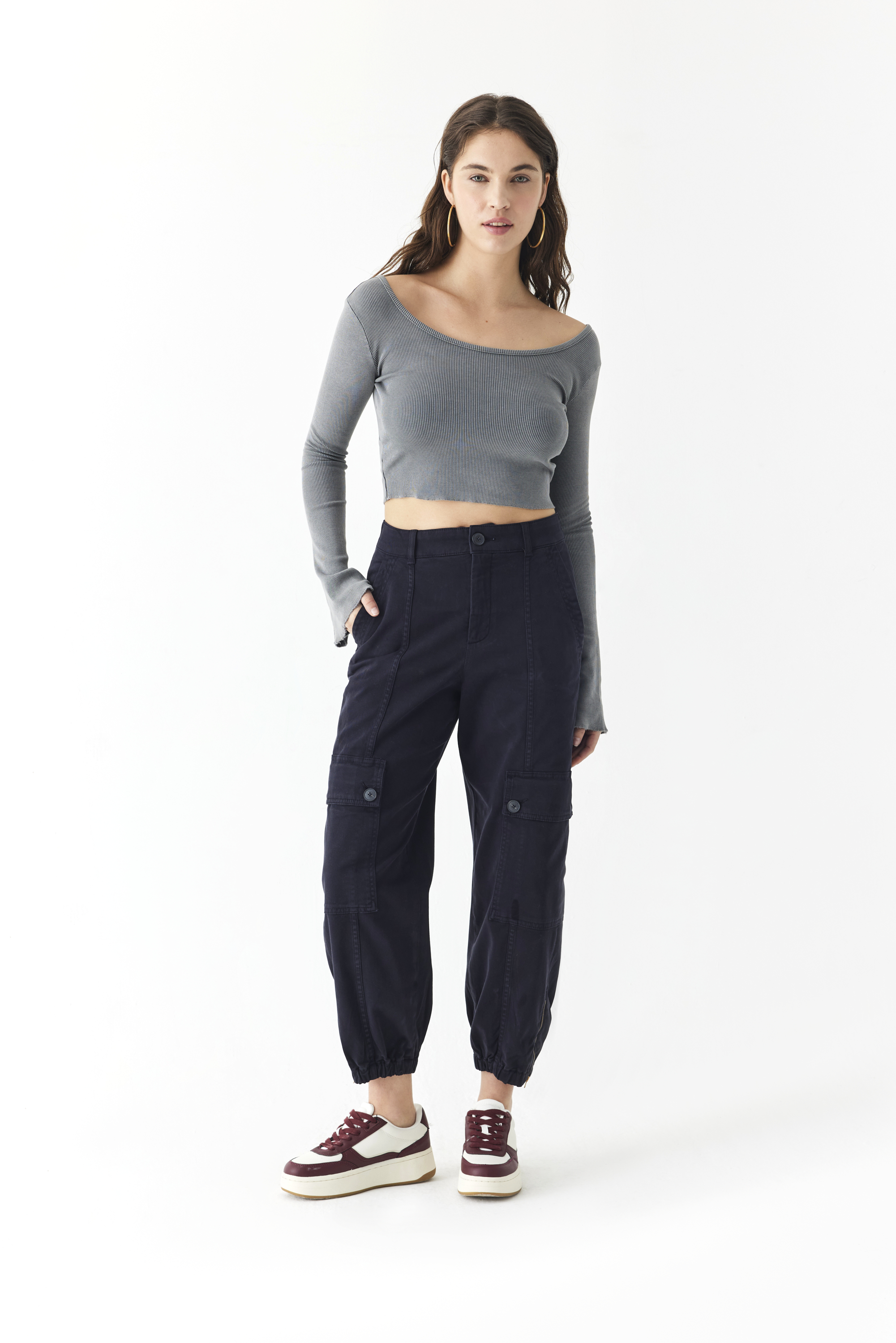 FERMUAR DETAYLI KARGO PANTOLON