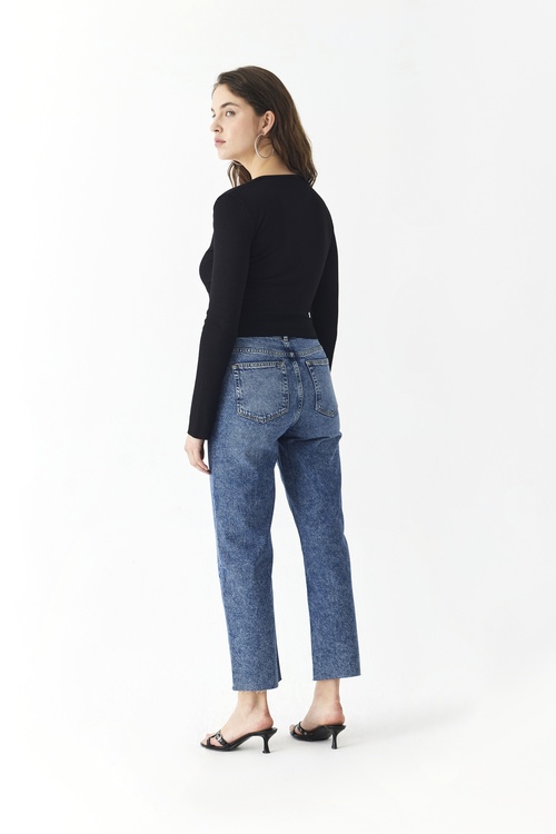  CROPPED FLARE JEAN PANTOLON