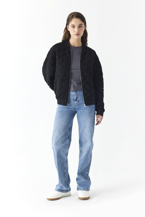  KAPİTONELİ FERMUARLI BOMBER CEKET