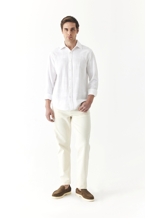  EKOSELİ REGULAR FIT UZUN KOLLU GÖMLEK