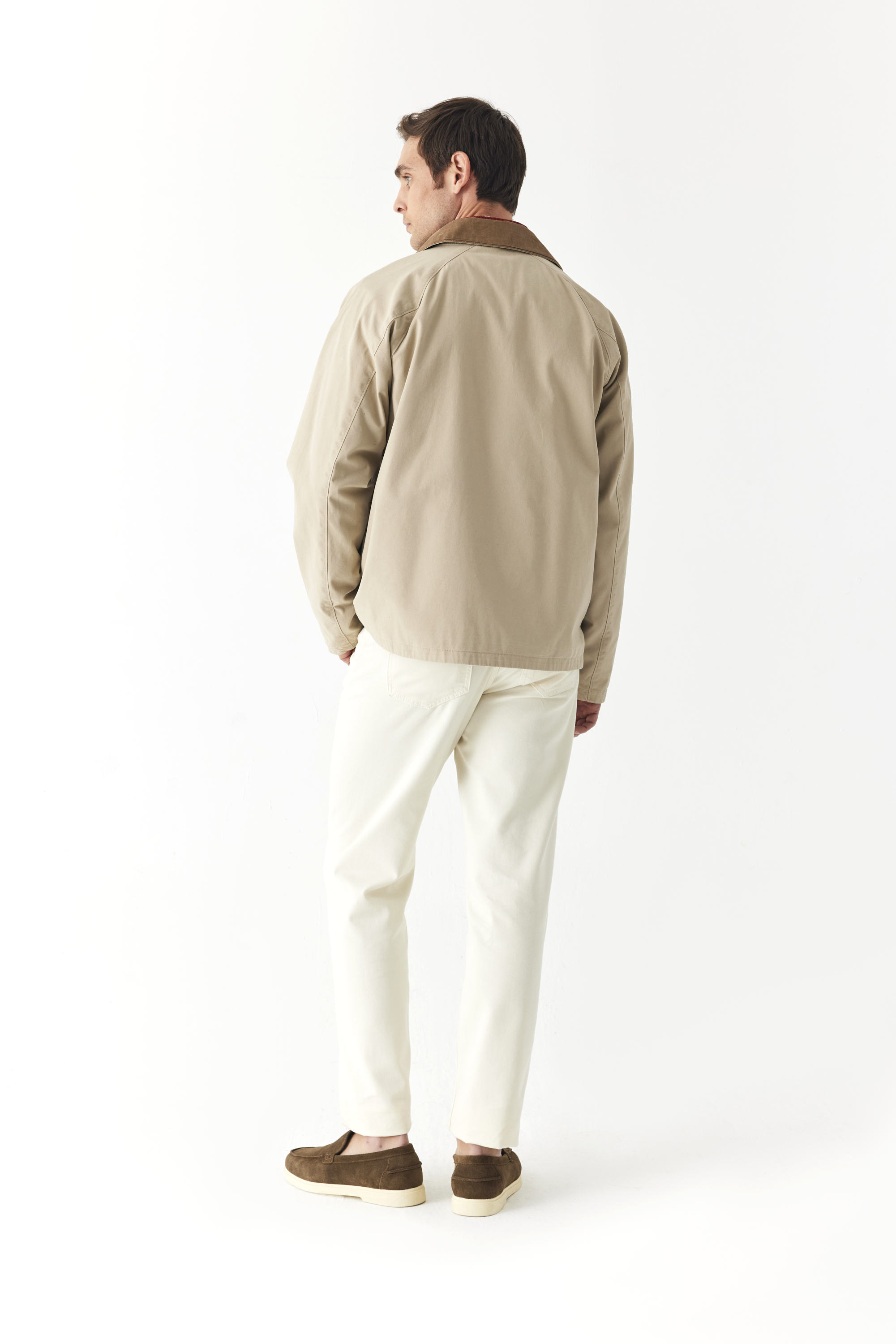 KAZAYAĞI DESENİ ASTARLI RENKLİ YAKA MONT CEKET