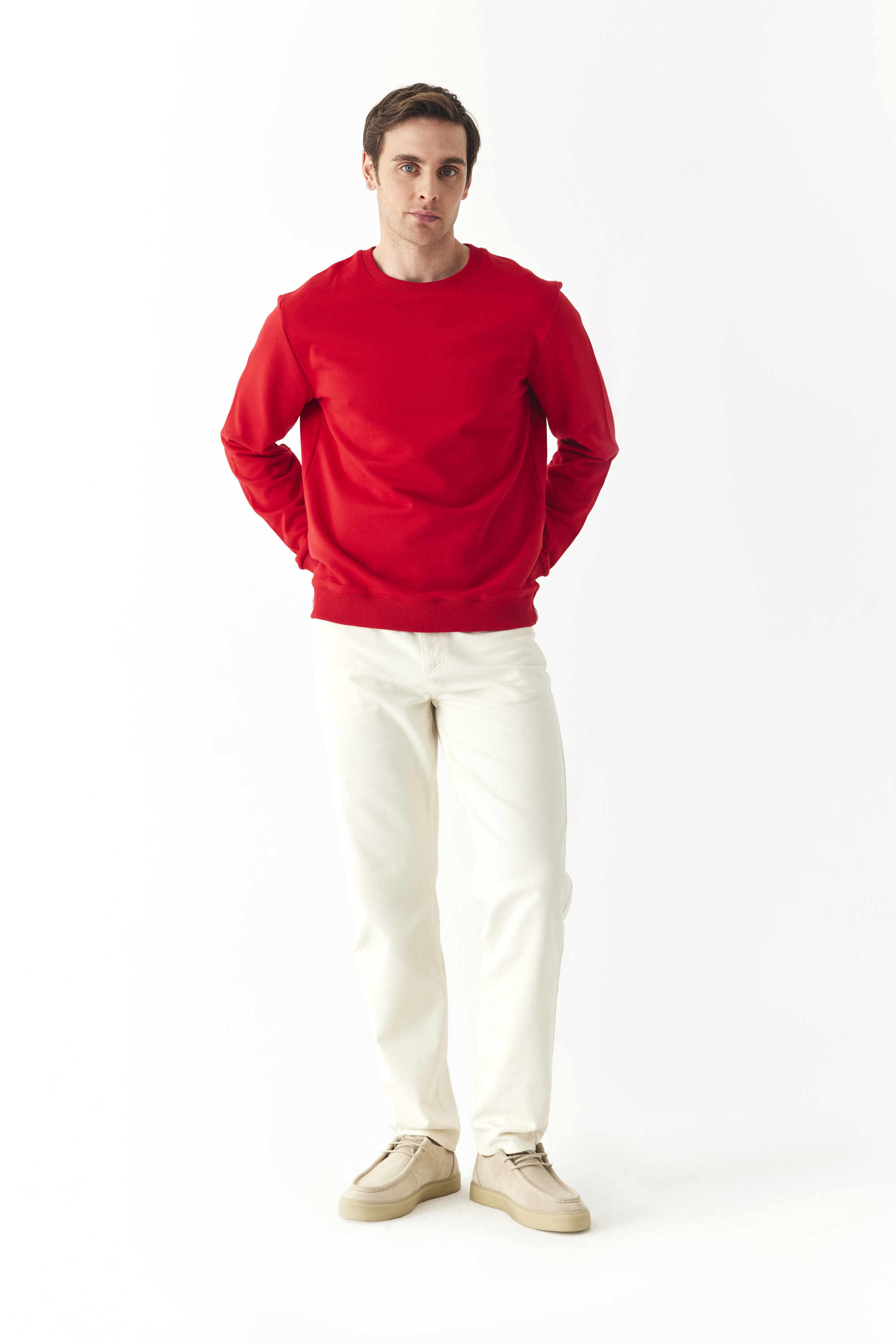 BİSİKLET YAKA SWEATSHIRT