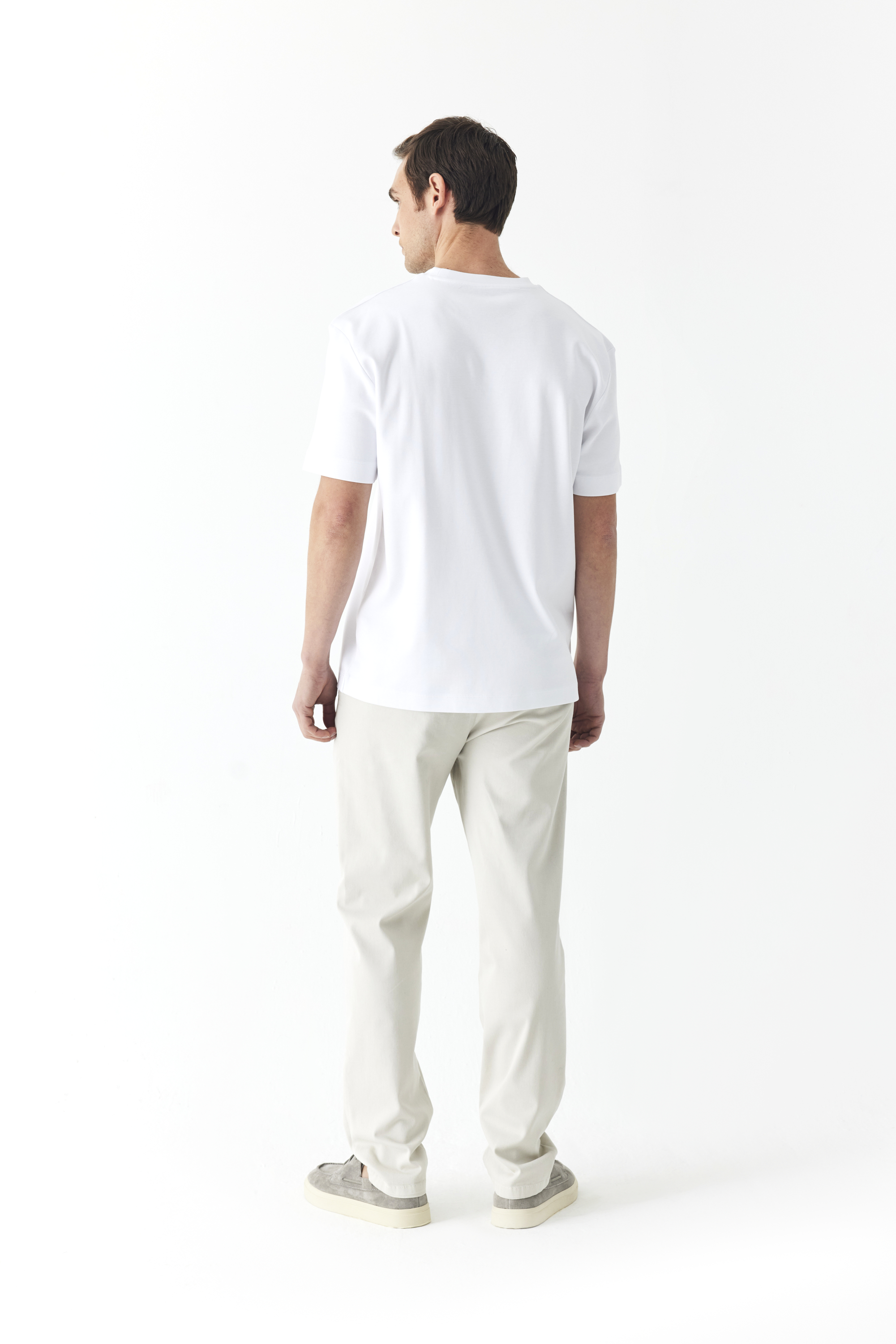 COMFORT FIT BİSİKLET YAKA KISA KOLLU T-SHIRT