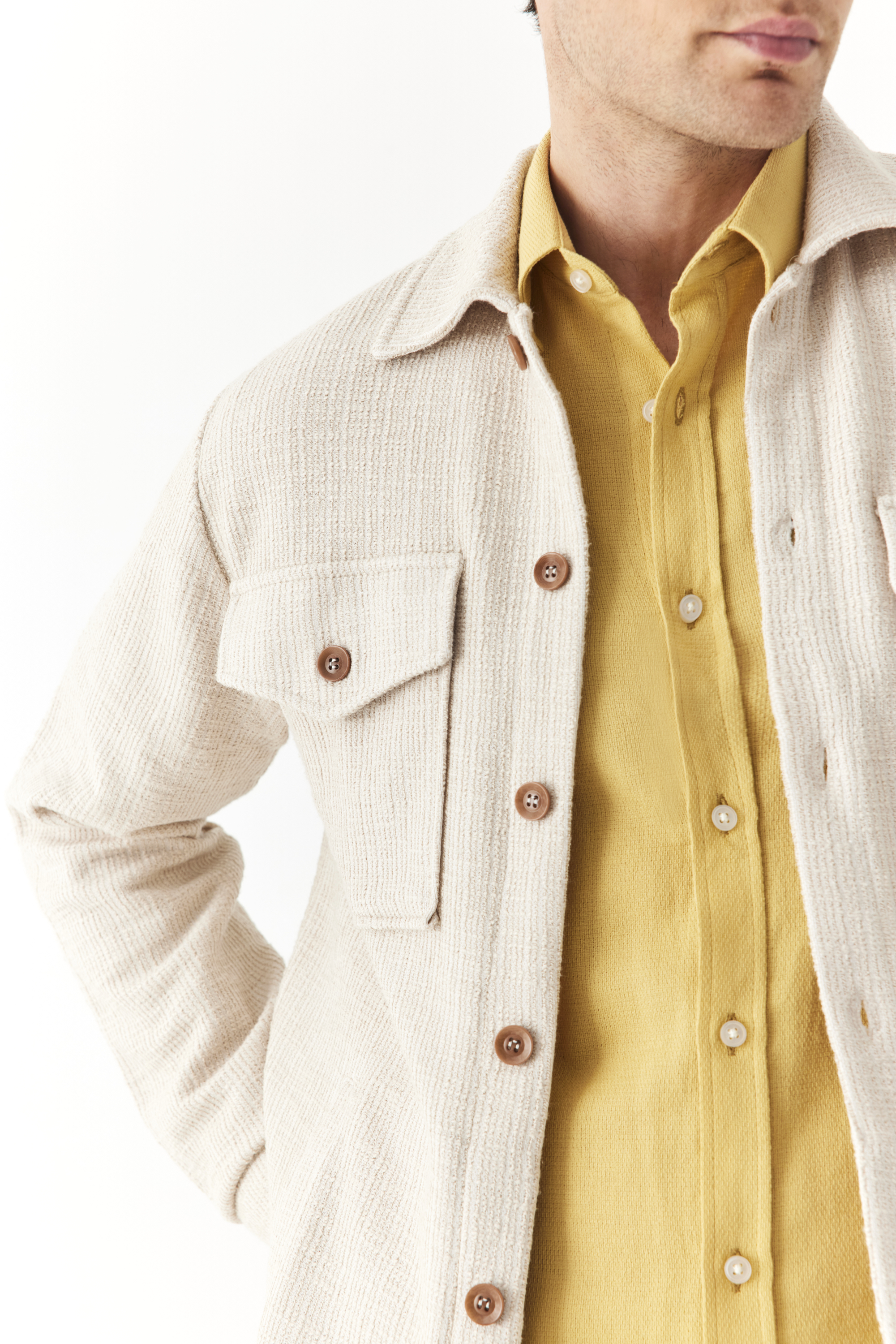 ÇOK CEPLİ ÖRME CEKET