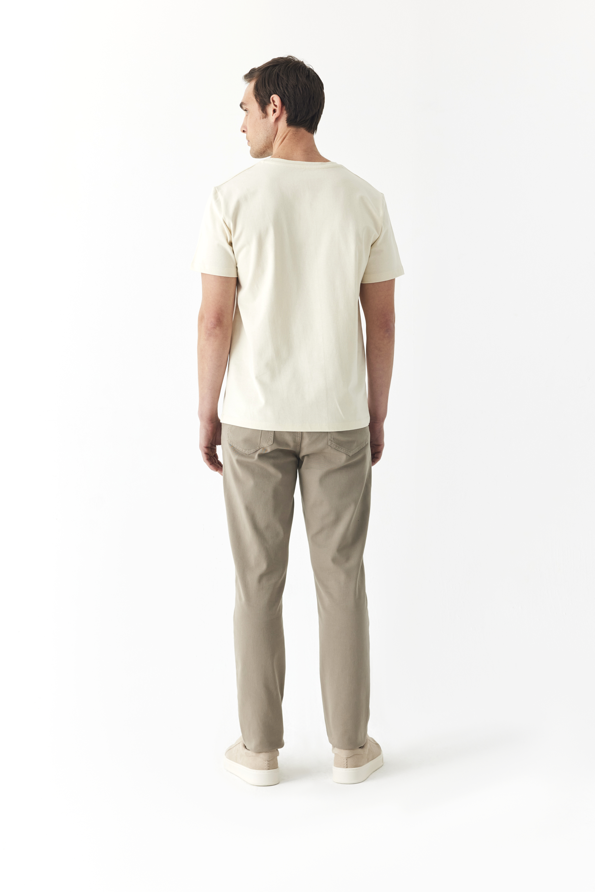 BİSİKLET YAKA KISA KOLLU T-SHIRT