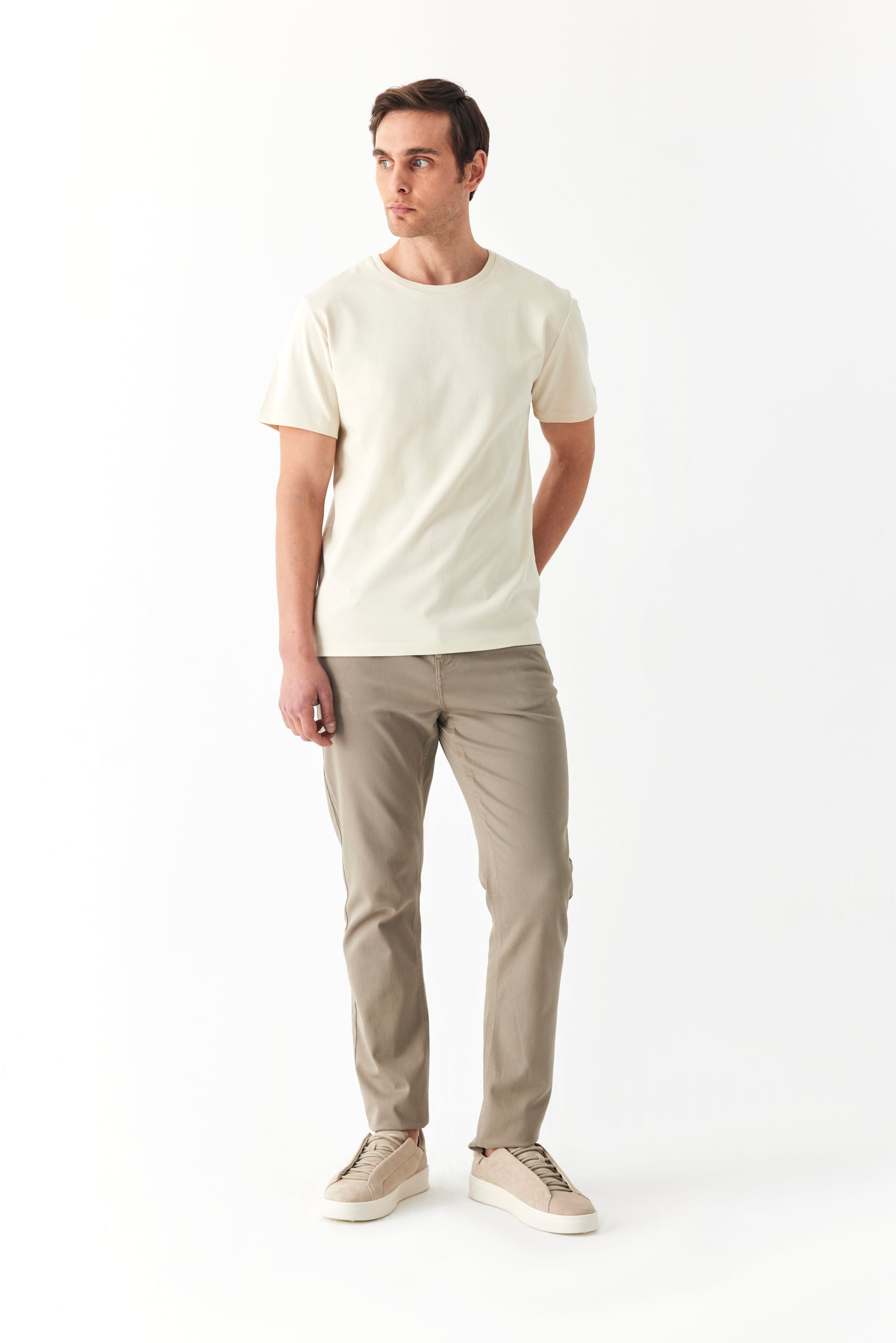 BİSİKLET YAKA KISA KOLLU T-SHIRT