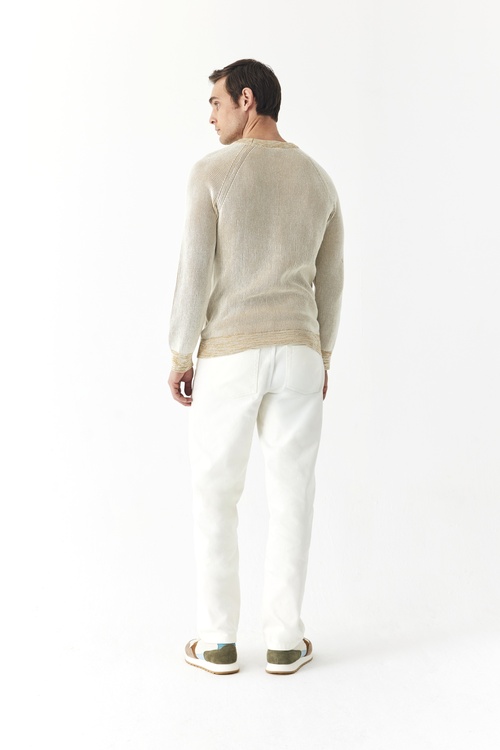  BİSİKLET YAKA FİTİLLİ TRİKO KAZAK