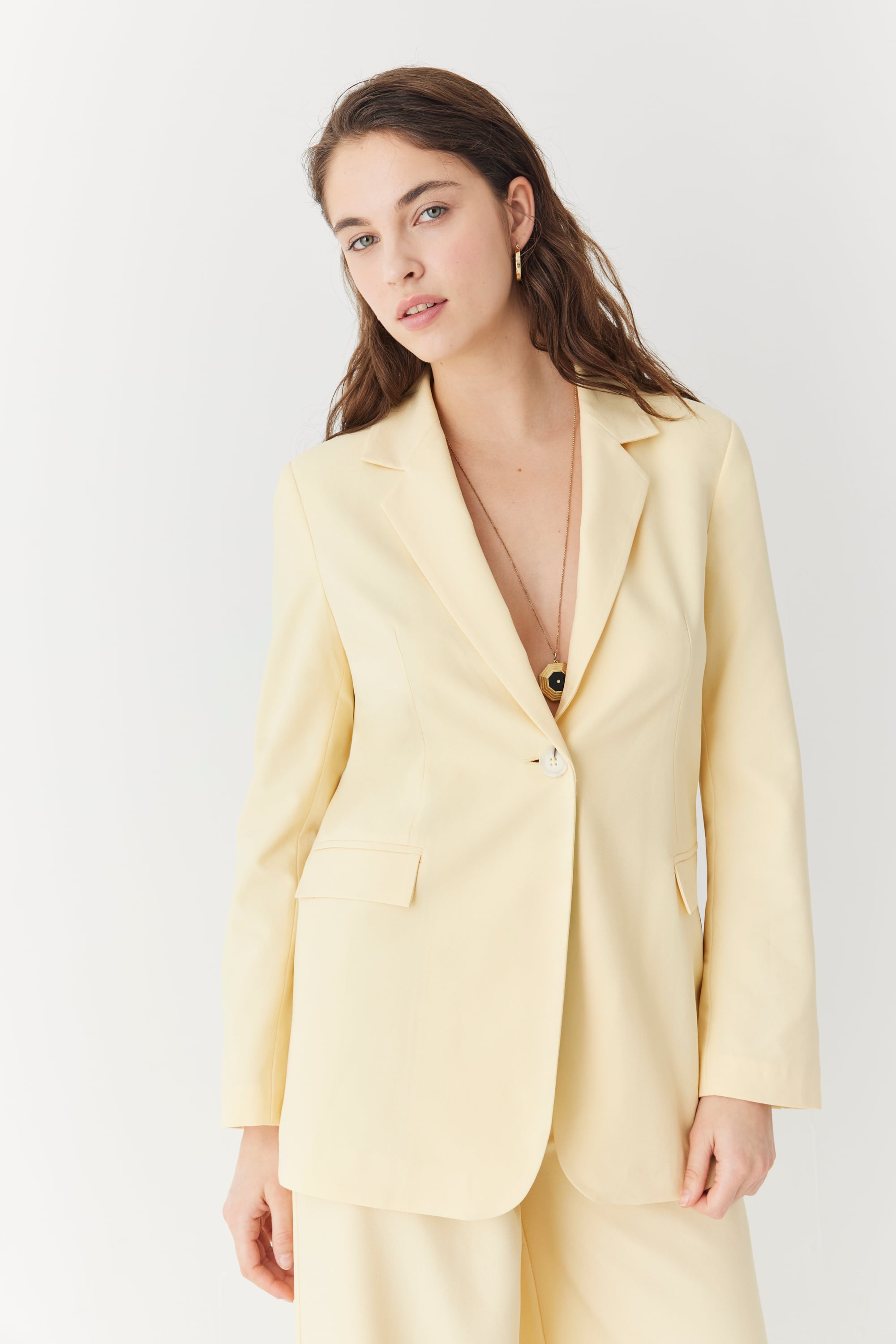 TEK DÜĞMELİ BLAZER CEKET