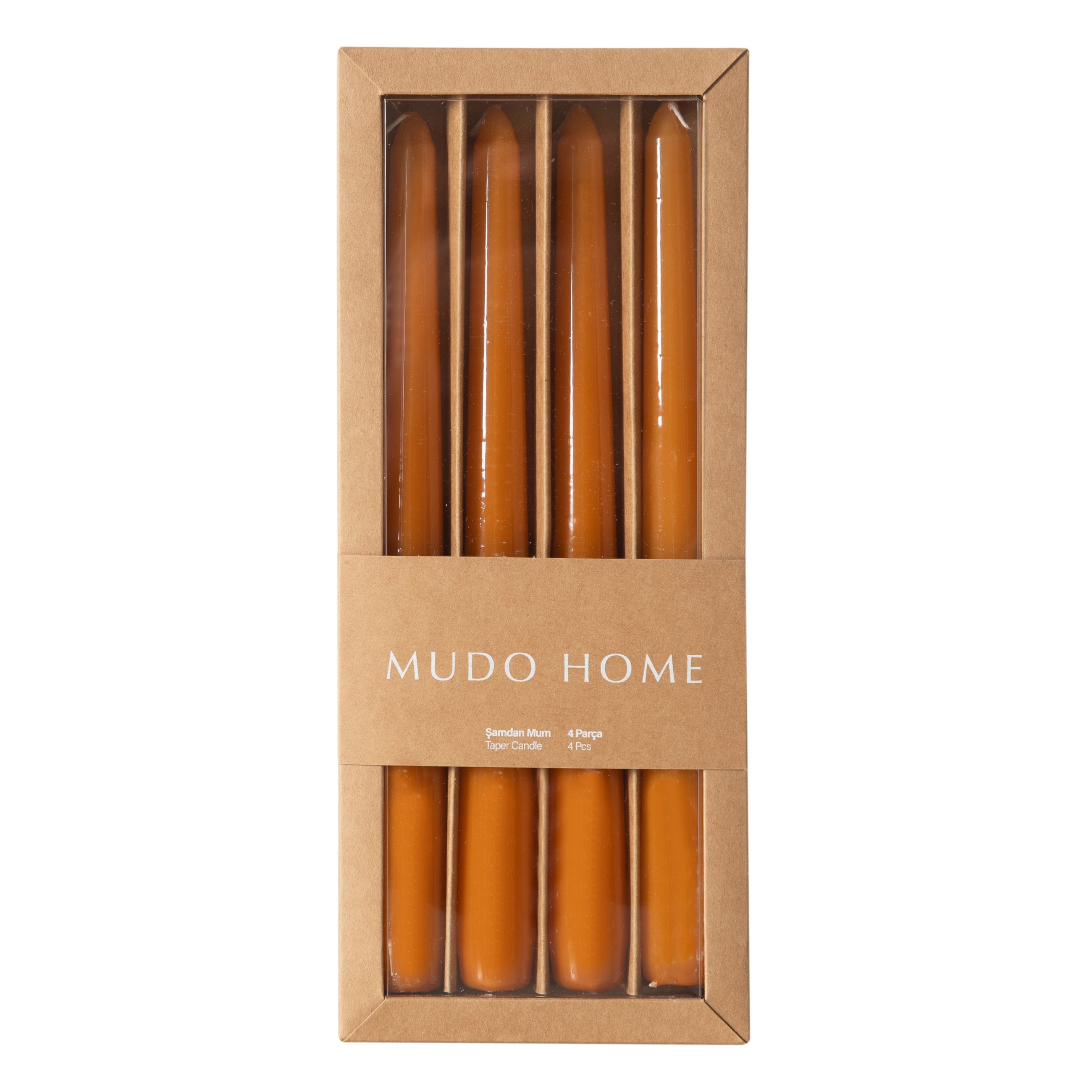 4LÜ ŞAMDAN MUM HARDAL 25CM