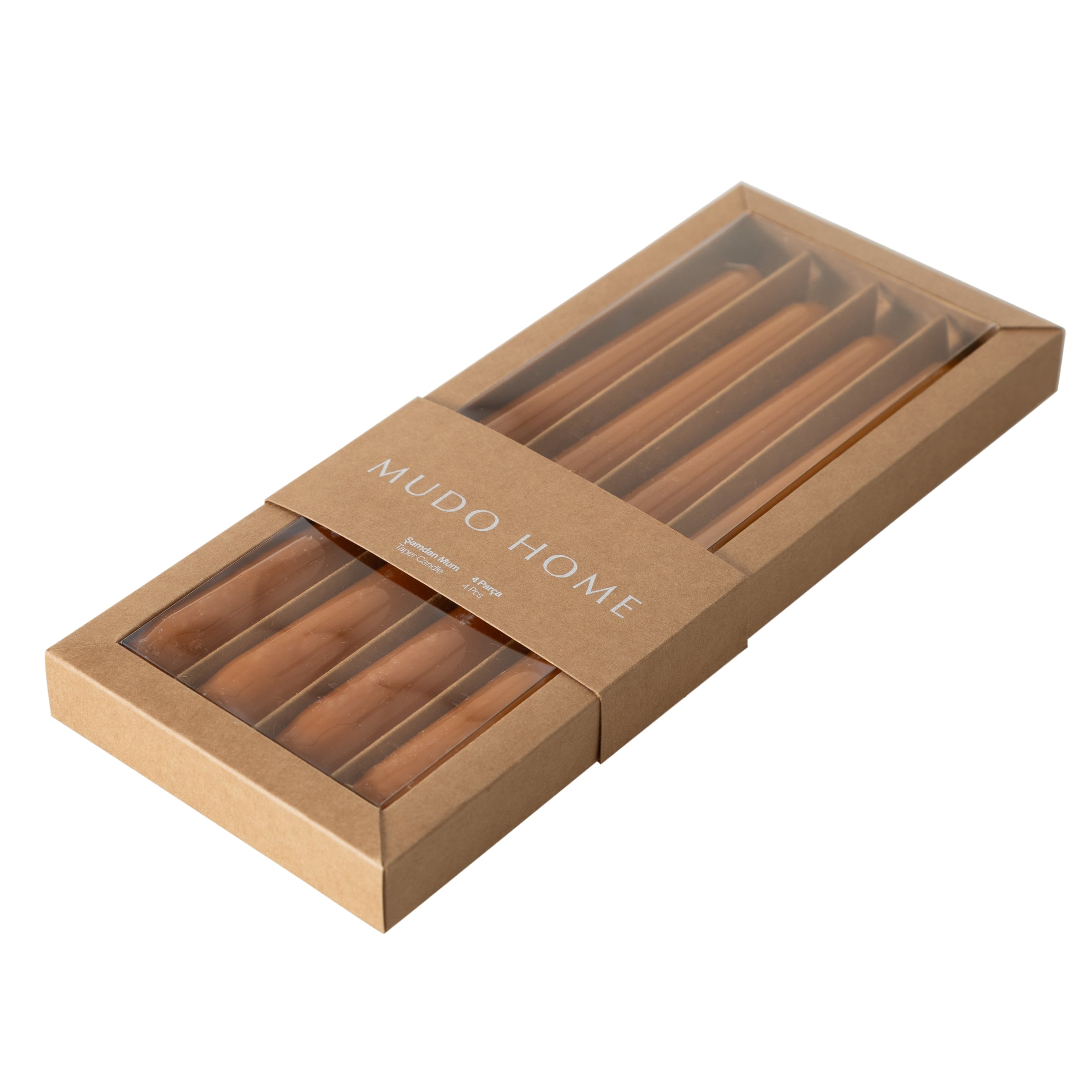 4LÜ ŞAMDAN MUM HARDAL 25CM