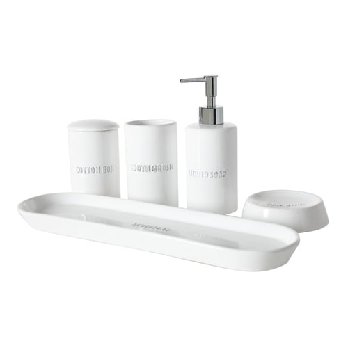 PINTURA BEYAZ 5'Lİ KUTULU BANYO SETİ