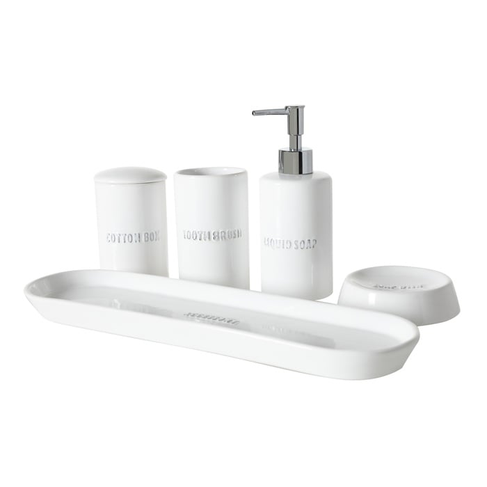 PINTURA BEYAZ 5'Lİ KUTULU BANYO SETİ