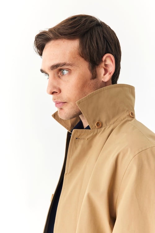  KAPÜŞONLU UZUN TRENÇKOT