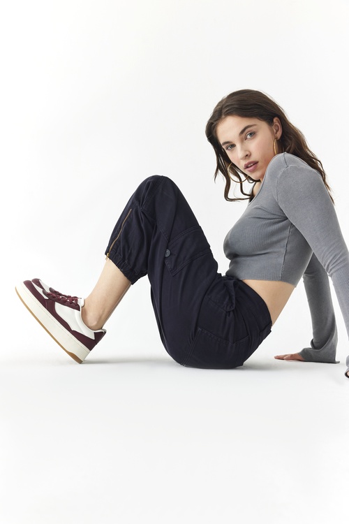  FERMUAR DETAYLI KARGO PANTOLON