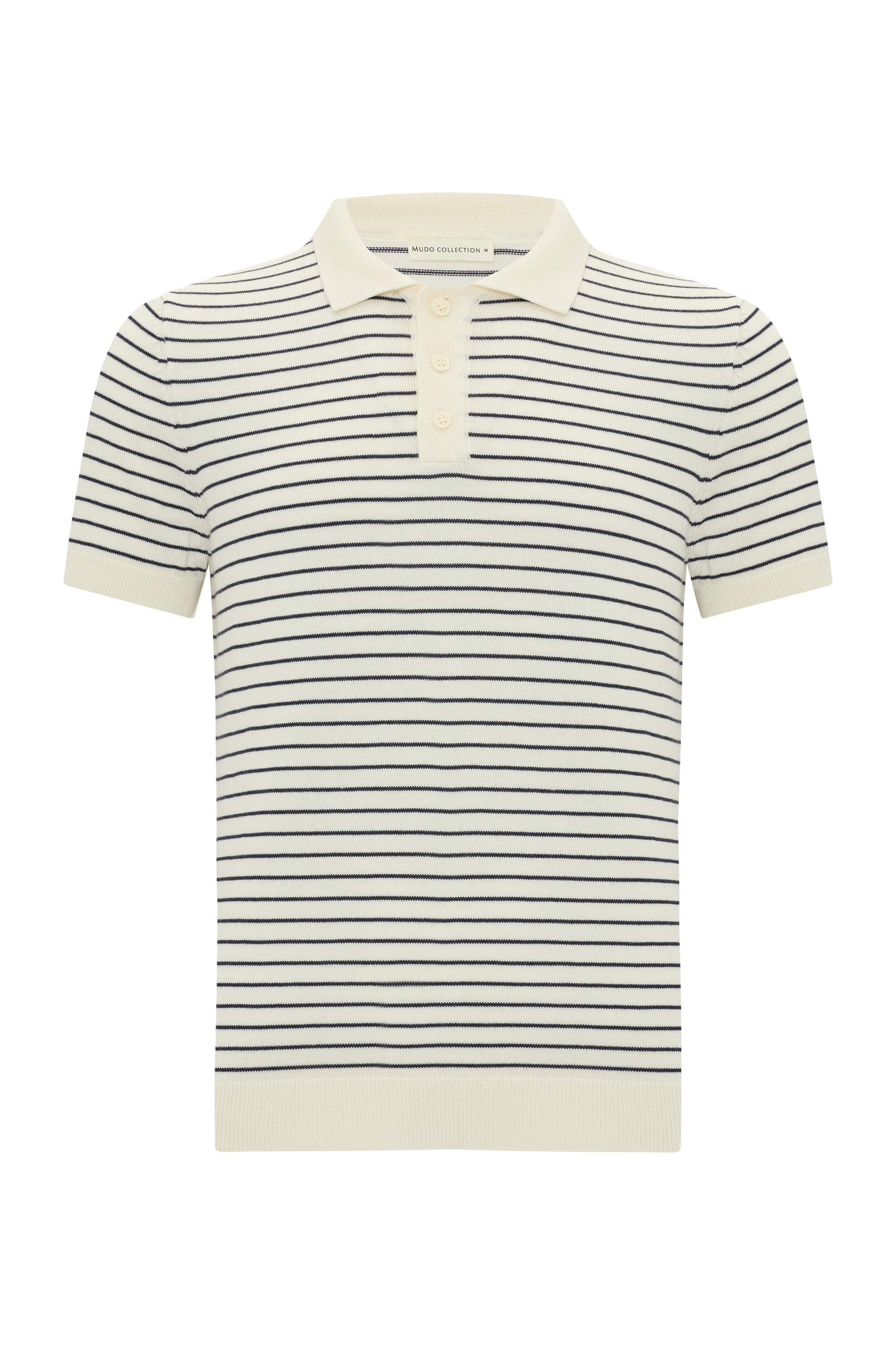 ÇİZGİLİ POLO YAKA KISA KOLLU TRİKO KAZAK