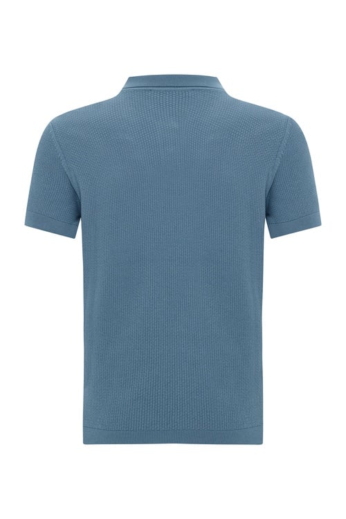  POLO YAKA DOKULU KISA KOLLU TRİKO KAZAK