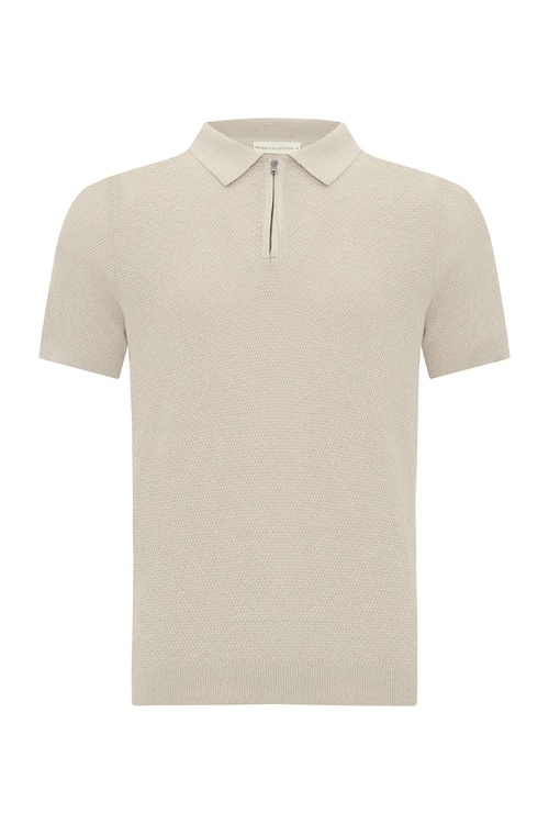  FERMUARLI POLO YAKA KISA KOLLU KAZAK