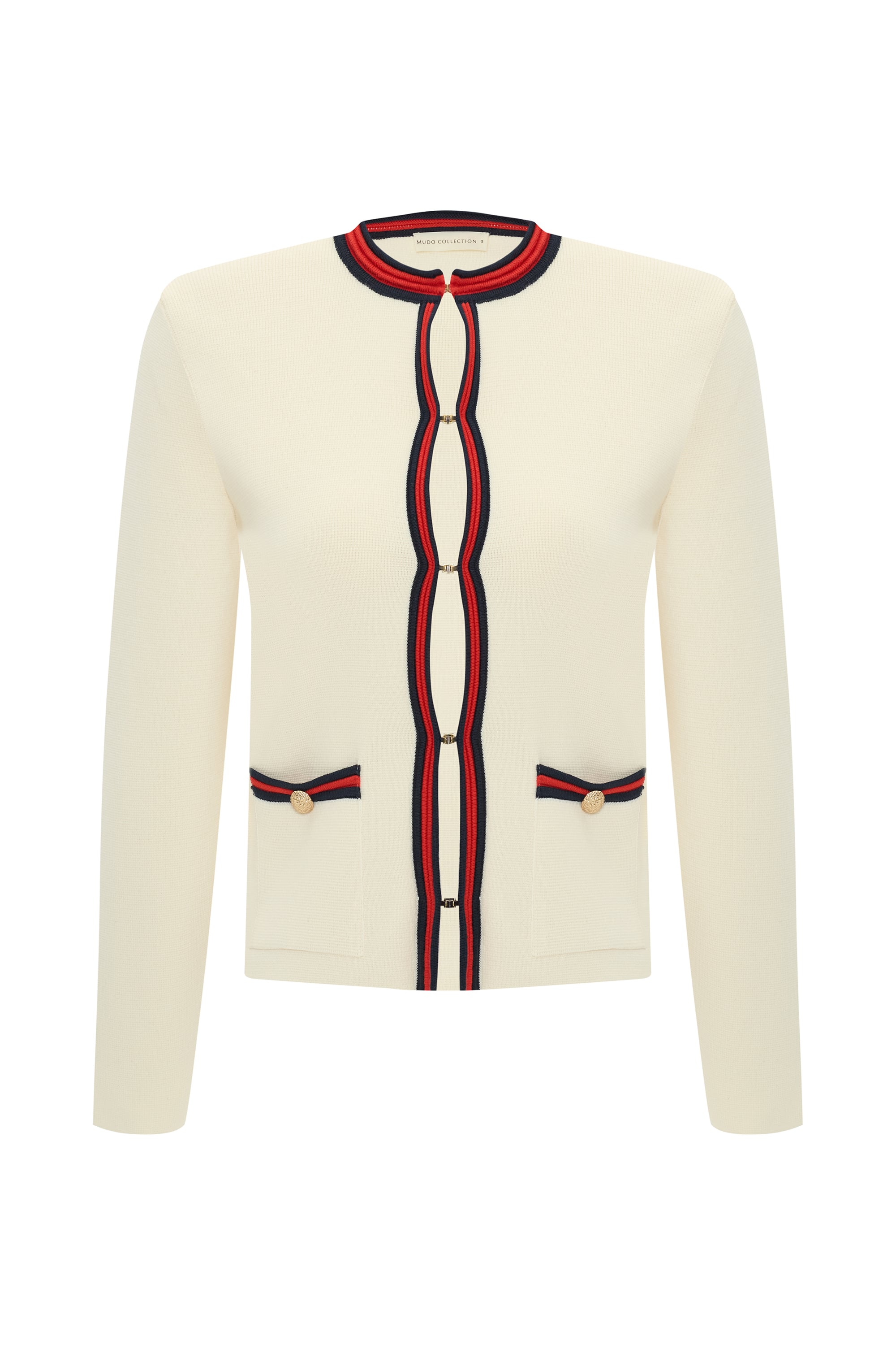 BİSİKLET YAKA CEPLİ HIRKA