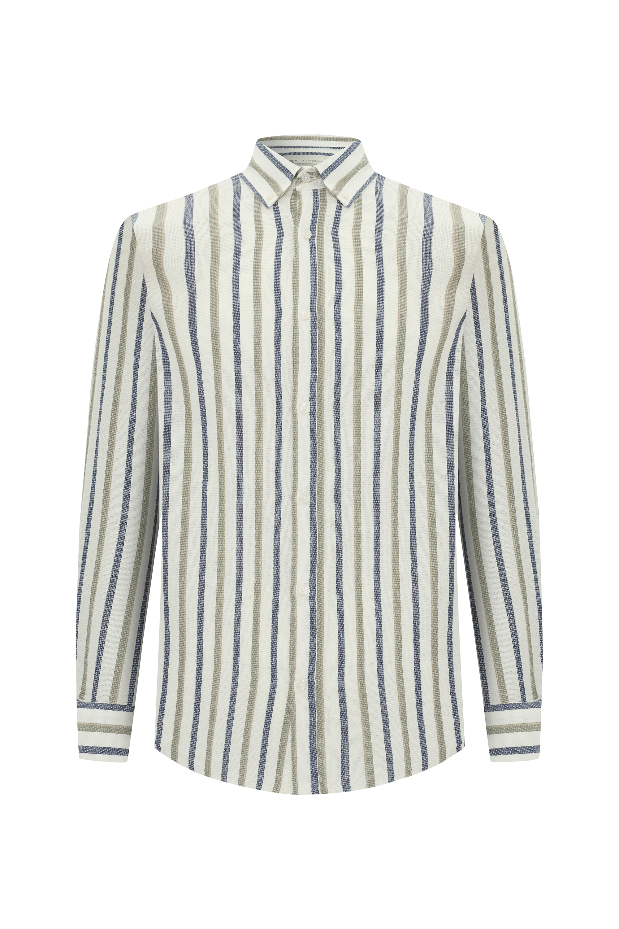 REGULAR FIT ÇİZGİLİ UZUN KOLLU GÖMLEK