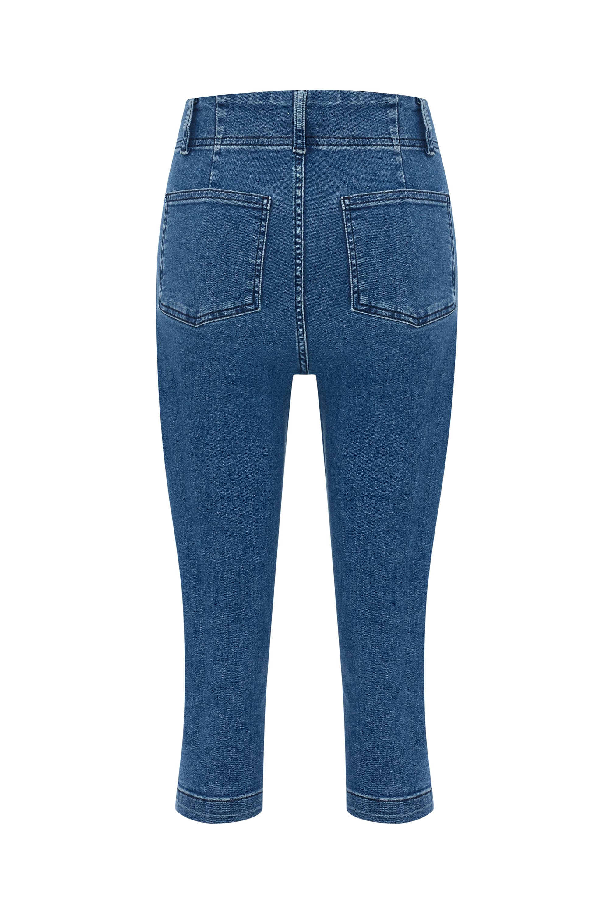 NERVÜRLÜ CROPPED FIT JEAN PANTOLON