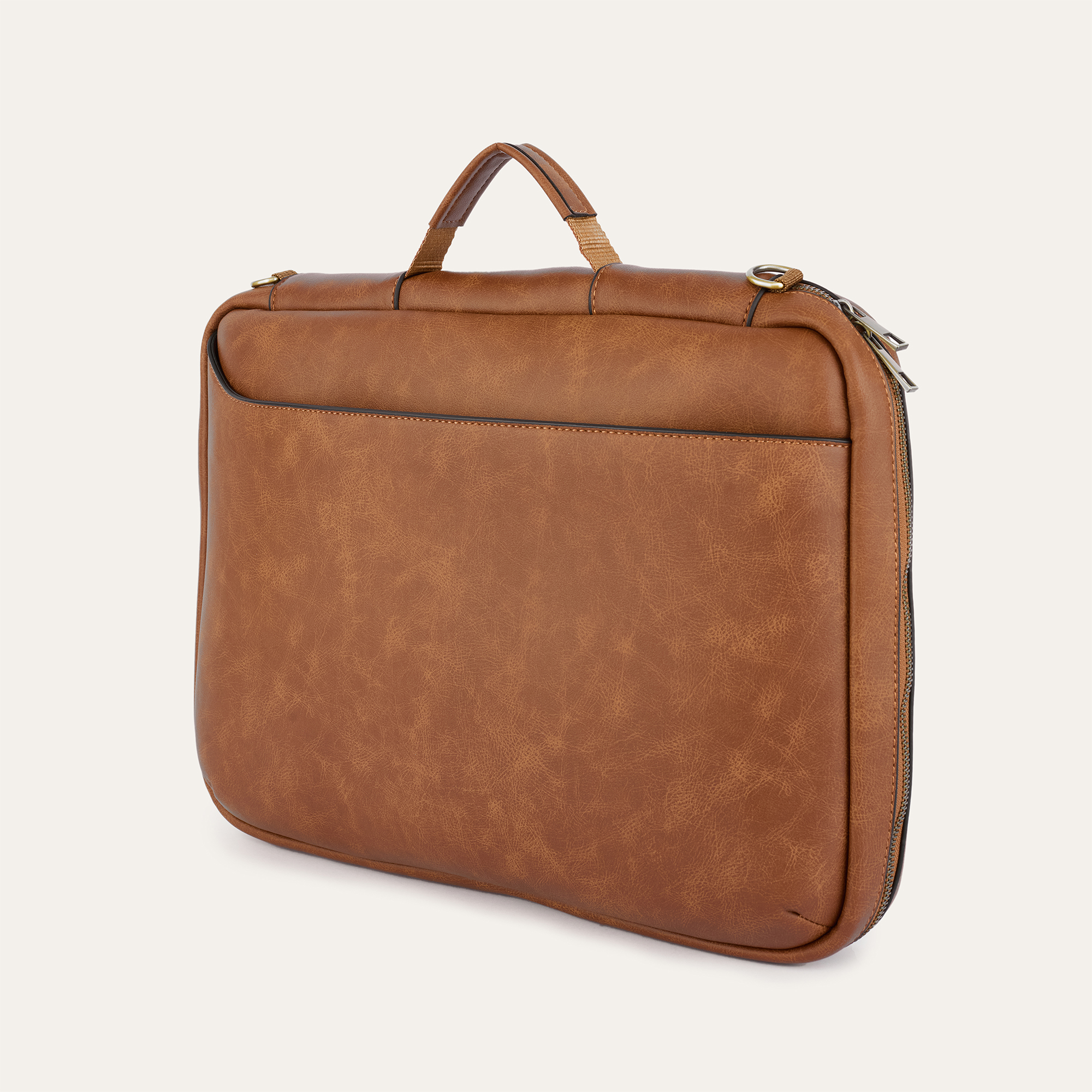 DERİ GÖRÜNÜMLÜ OMUZ ÇANTASI