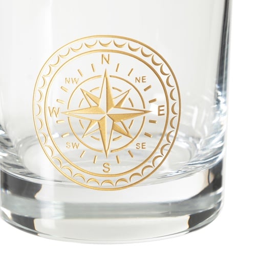  COMPASS VİSKİ BARDAĞI GOLD 300 ML